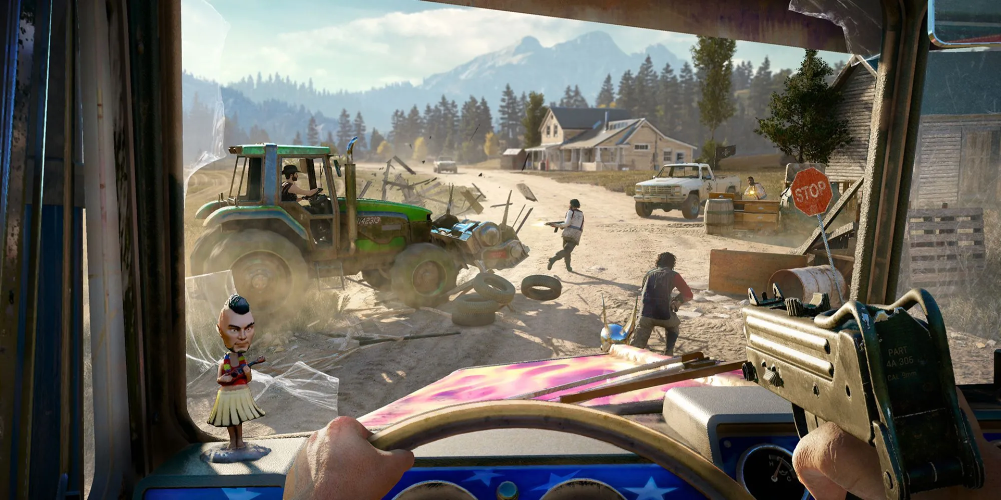 Khung cảnh vùng nông thôn Hope County, Montana trong Far Cry 5