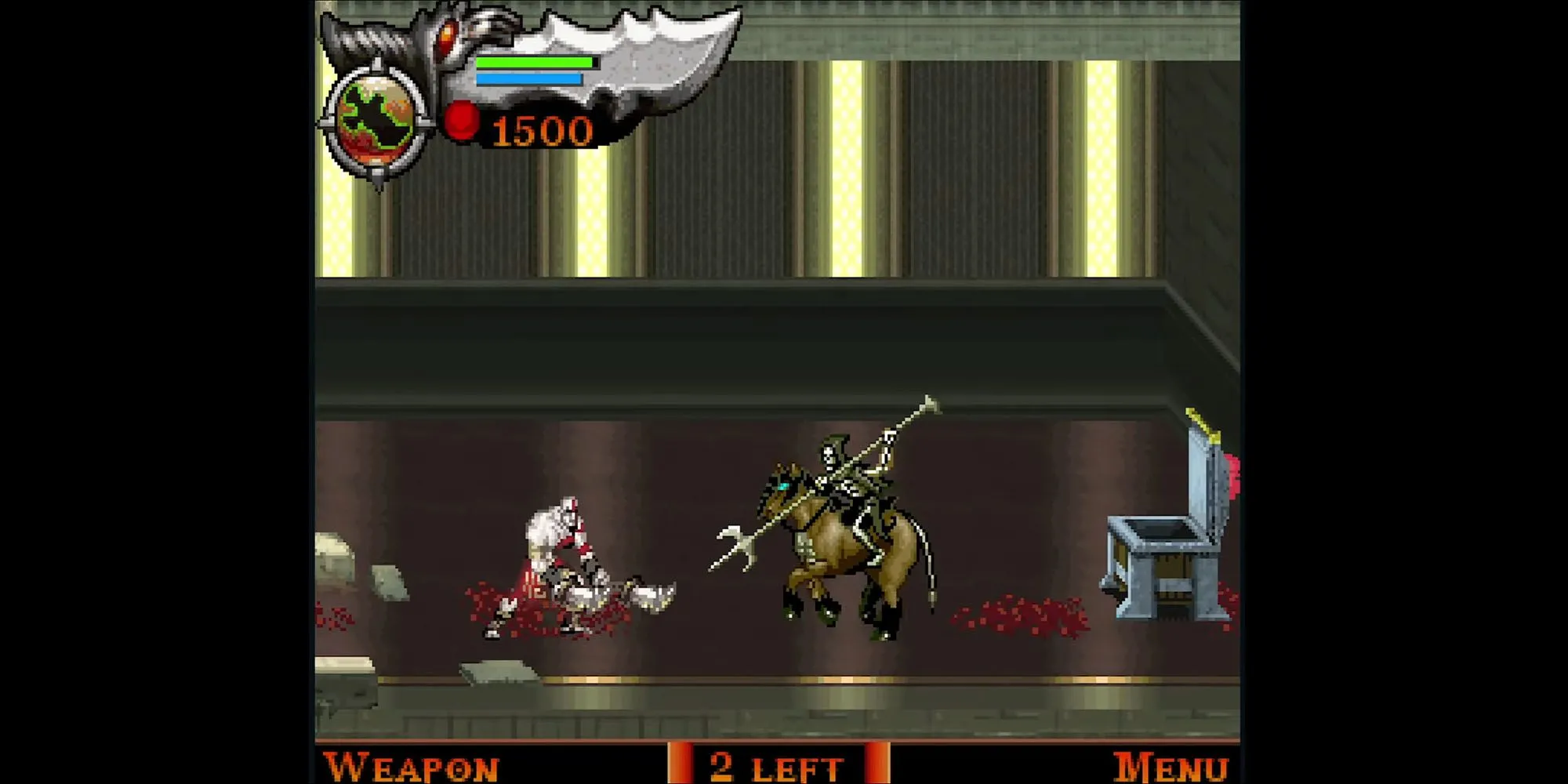 Kratos trong God of War Betrayal phiên bản game mobile Java