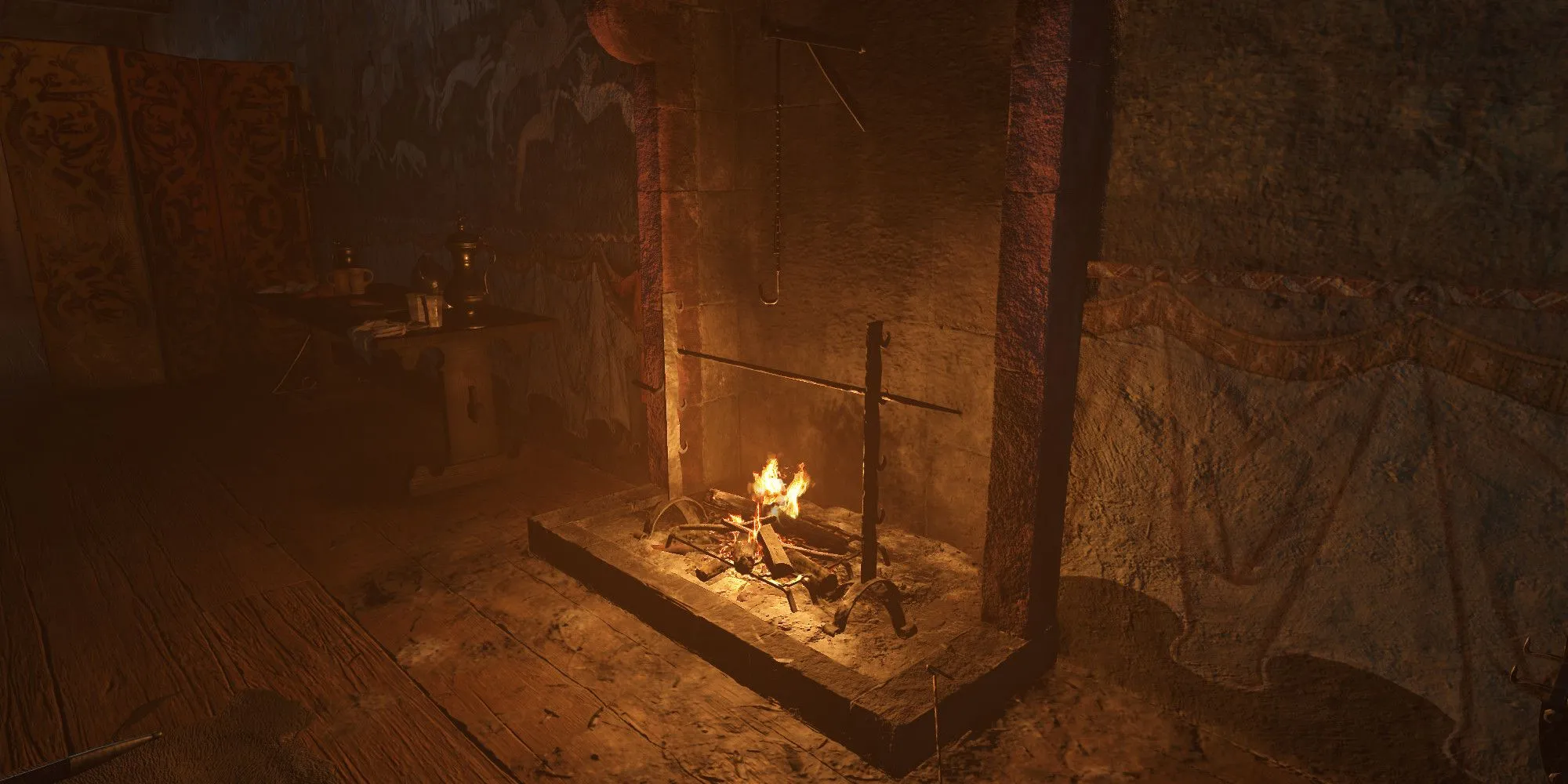 Lò sưởi thứ ba trong một căn phòng ở phía Maiden, Lâu đài Trosky, Kingdom Come Deliverance 2