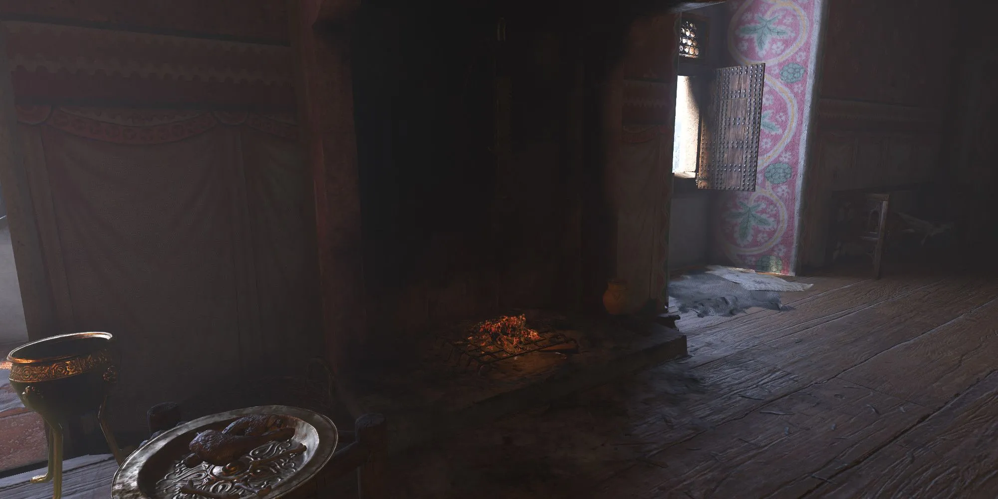 Lò sưởi thứ hai ở phòng ăn phía Crone, Lâu đài Trosky, Kingdom Come Deliverance 2