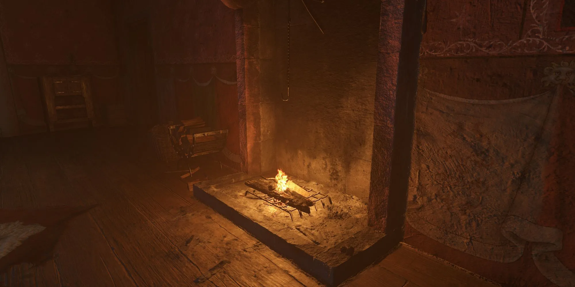 Lò sưởi thứ hai phía trên phòng chứa đồ ở phía Maiden, Lâu đài Trosky, Kingdom Come Deliverance 2