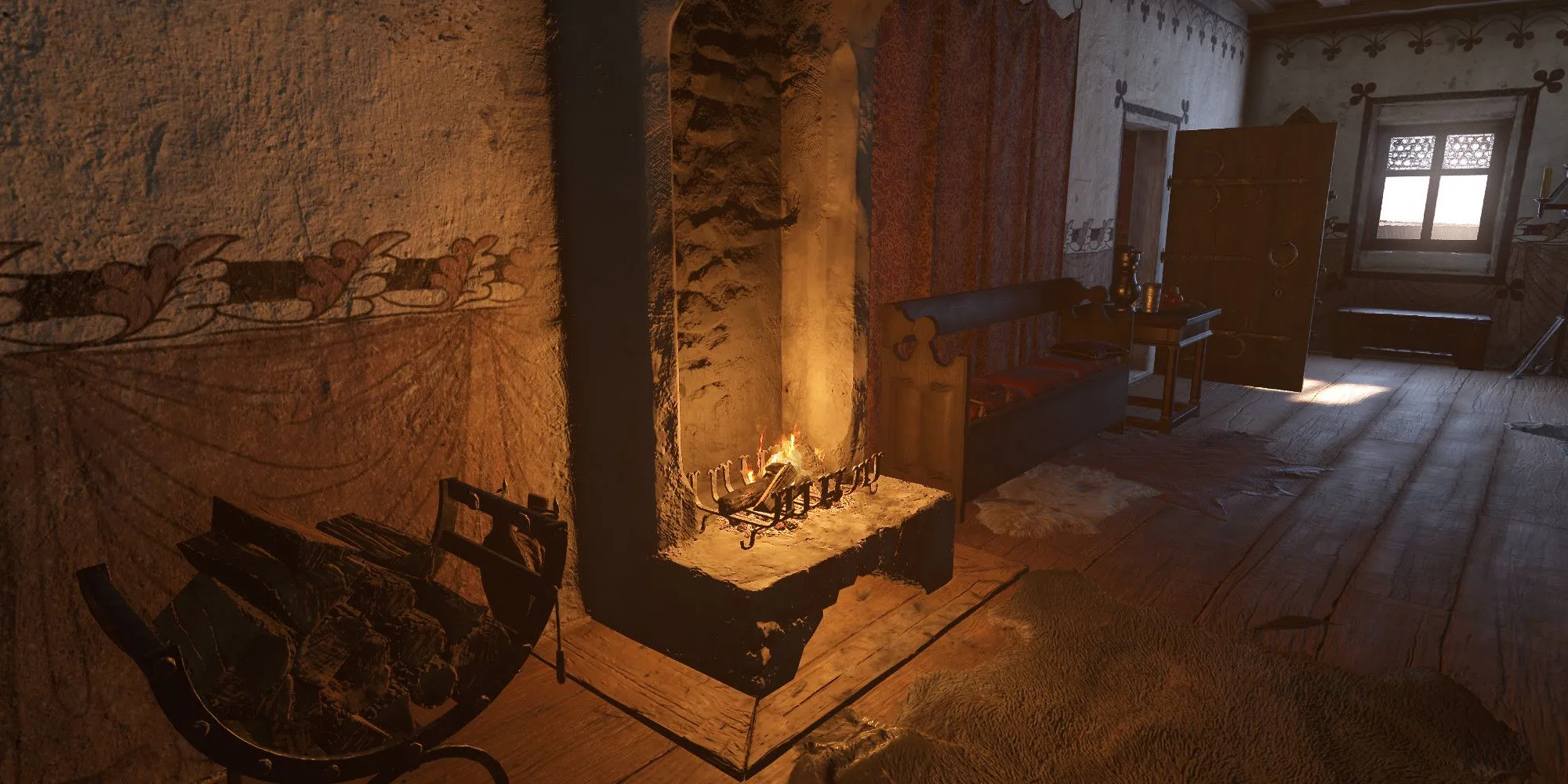 Lò sưởi thứ tư trong một căn phòng dài ở phía Maiden, Lâu đài Trosky, Kingdom Come Deliverance 2