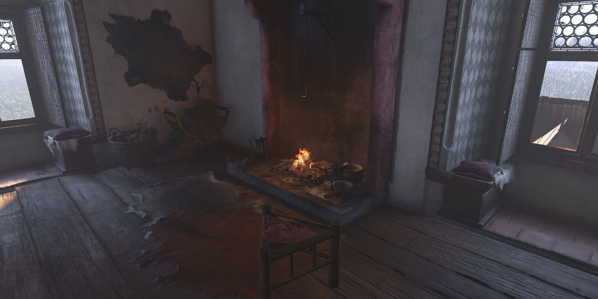 Lò sưởi thứ tư trong phòng ăn thứ hai phía Crone, Lâu đài Trosky, Kingdom Come Deliverance 2
