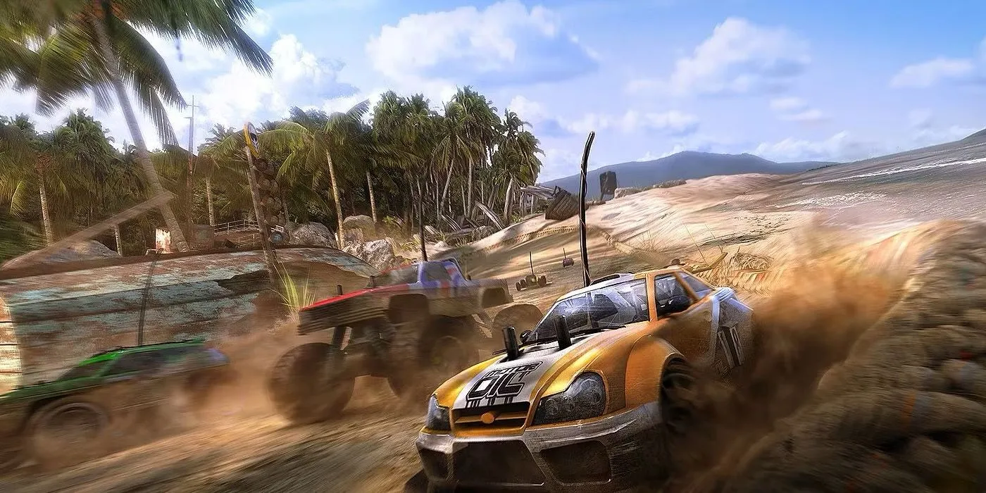 Logo và hình ảnh biểu tượng của series game đua xe địa hình Motorstorm