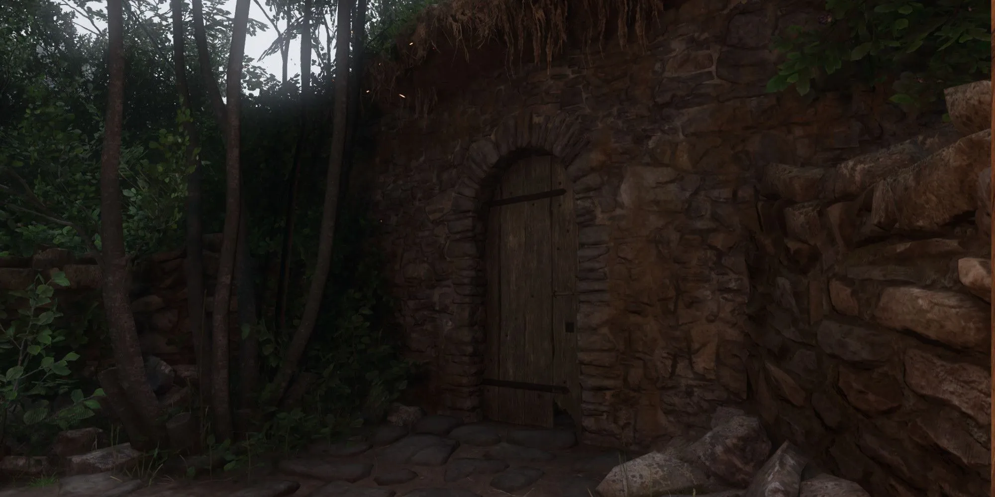 Lối vào hầm rượu bị khóa tại nhà Smil trong Kingdom Come Deliverance 2