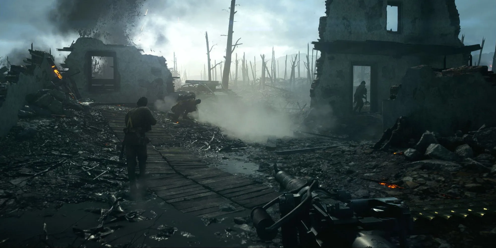 Top 10 Tựa Game Trải Nghiệm Nhập Vai Hơn Khi Tắt HUD 1 Màn hình game Battlefield 1 ở chế độ Storm Of Steel khi tắt hiển thị HUD
