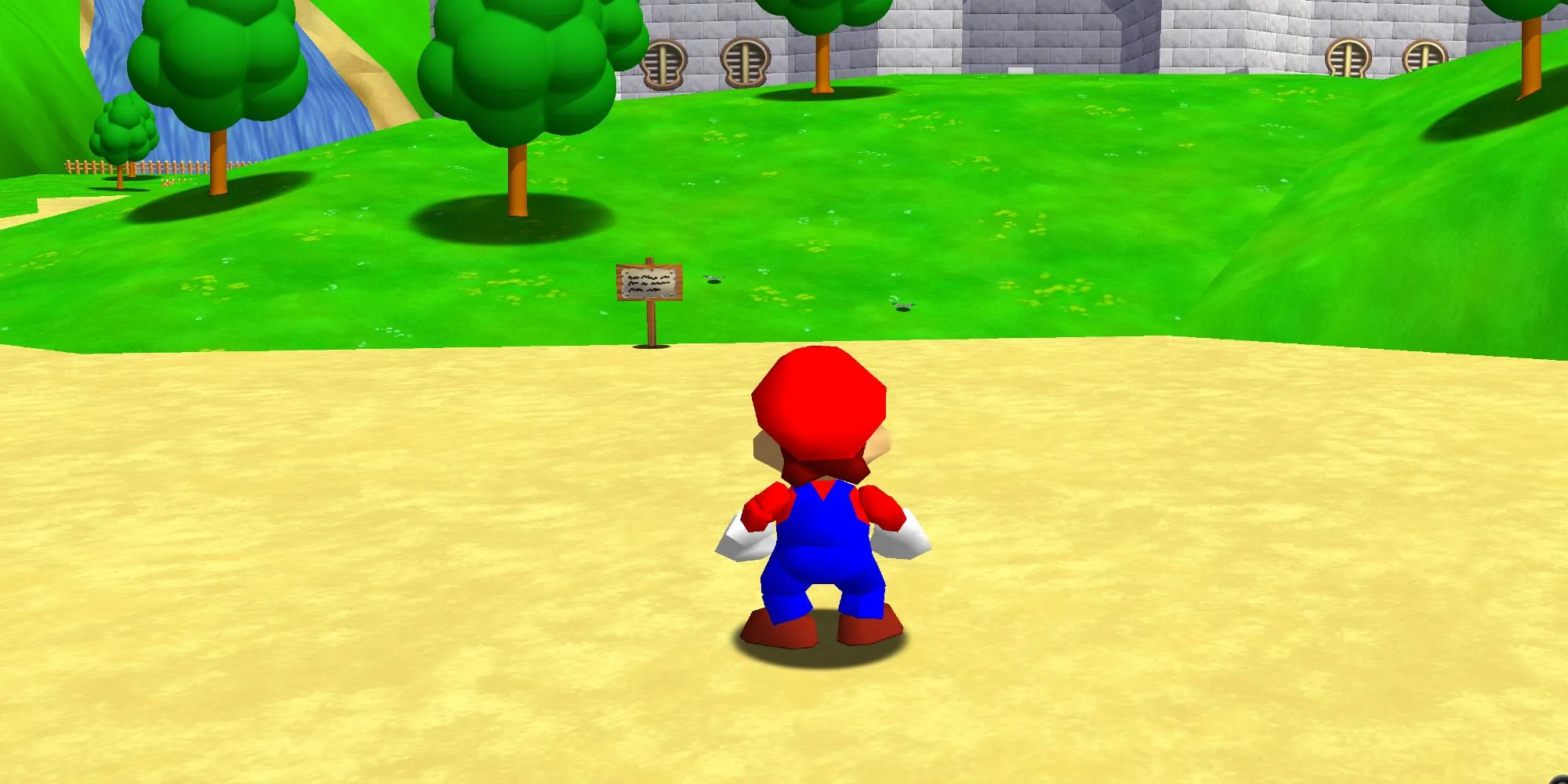 Mario bay lượn trong thế giới 3D của Super Mario 64