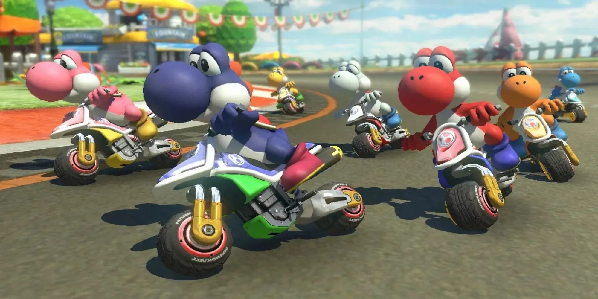 Mario và các nhân vật đua xe trong Mario Kart 8 Deluxe