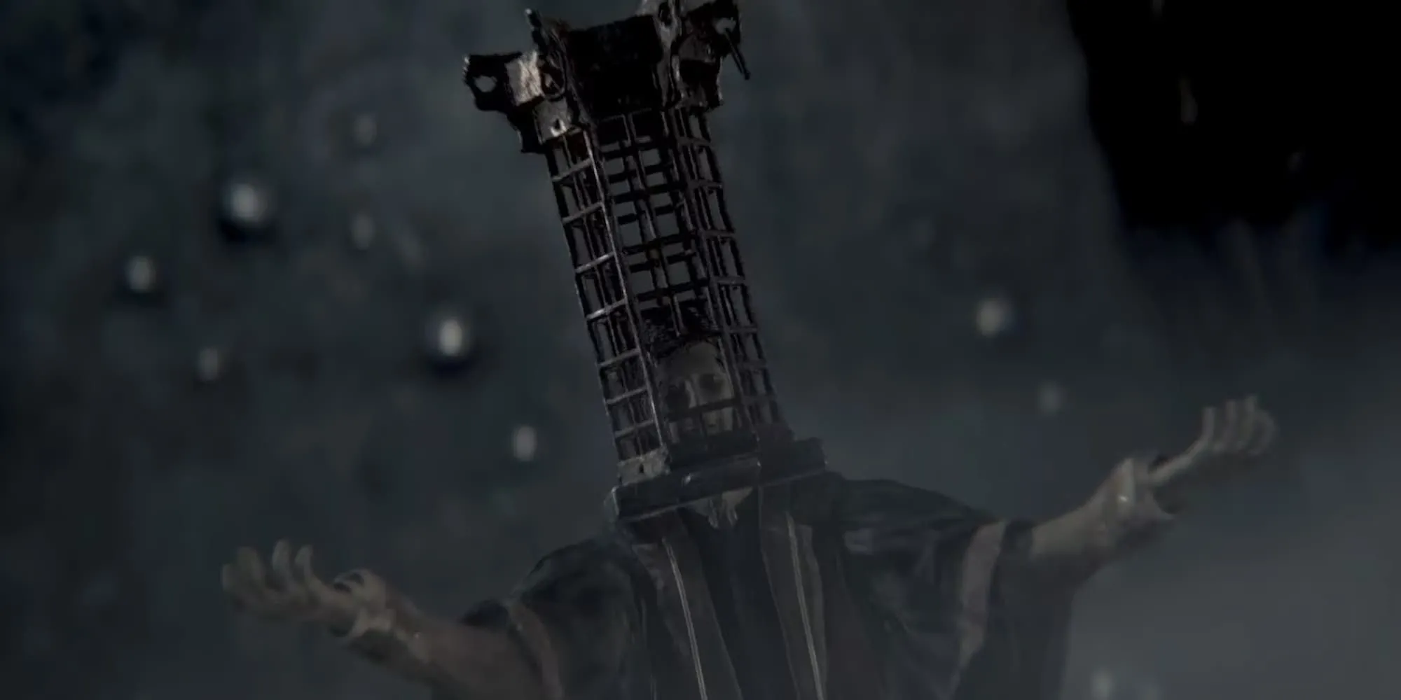 Micolash Host of the Nightmare đang thực hiện nghi lễ trong Bloodborne