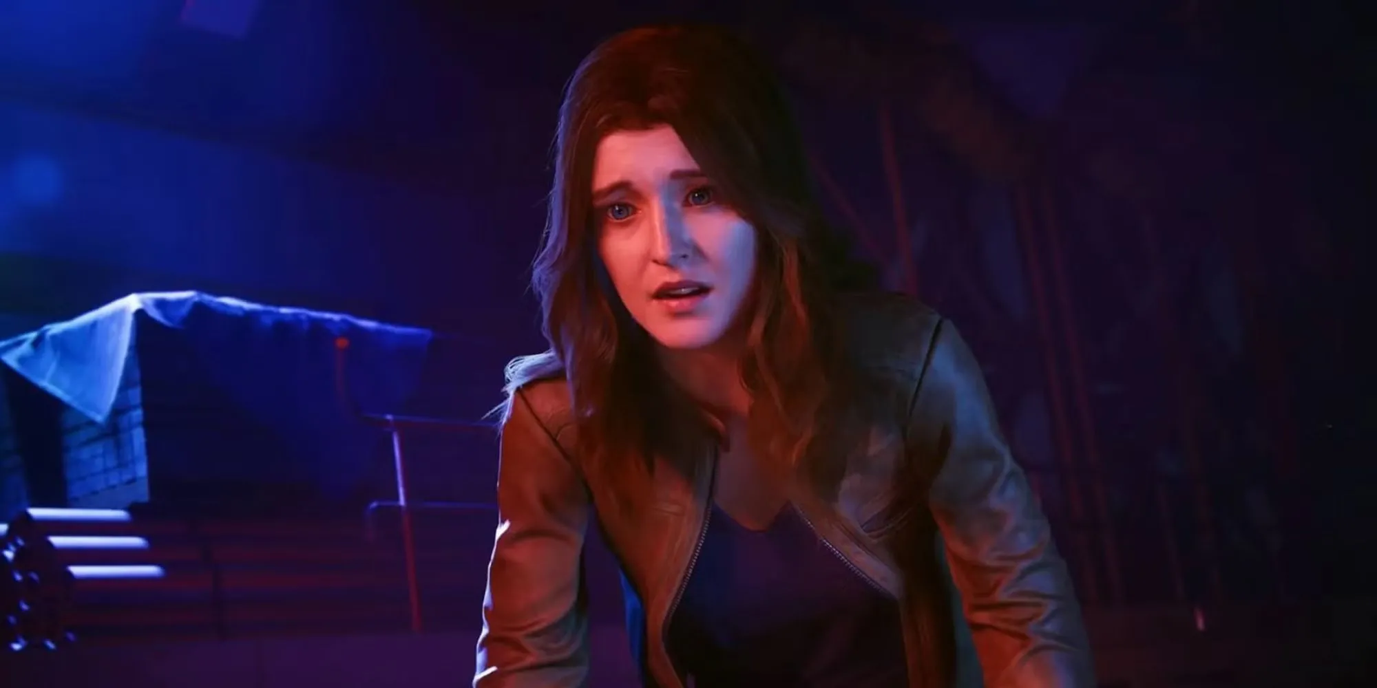 MJ Watson trong Marvel's Spider-Man 2 với khẩu súng gây choáng, chuẩn bị cho một phân đoạn lén lút