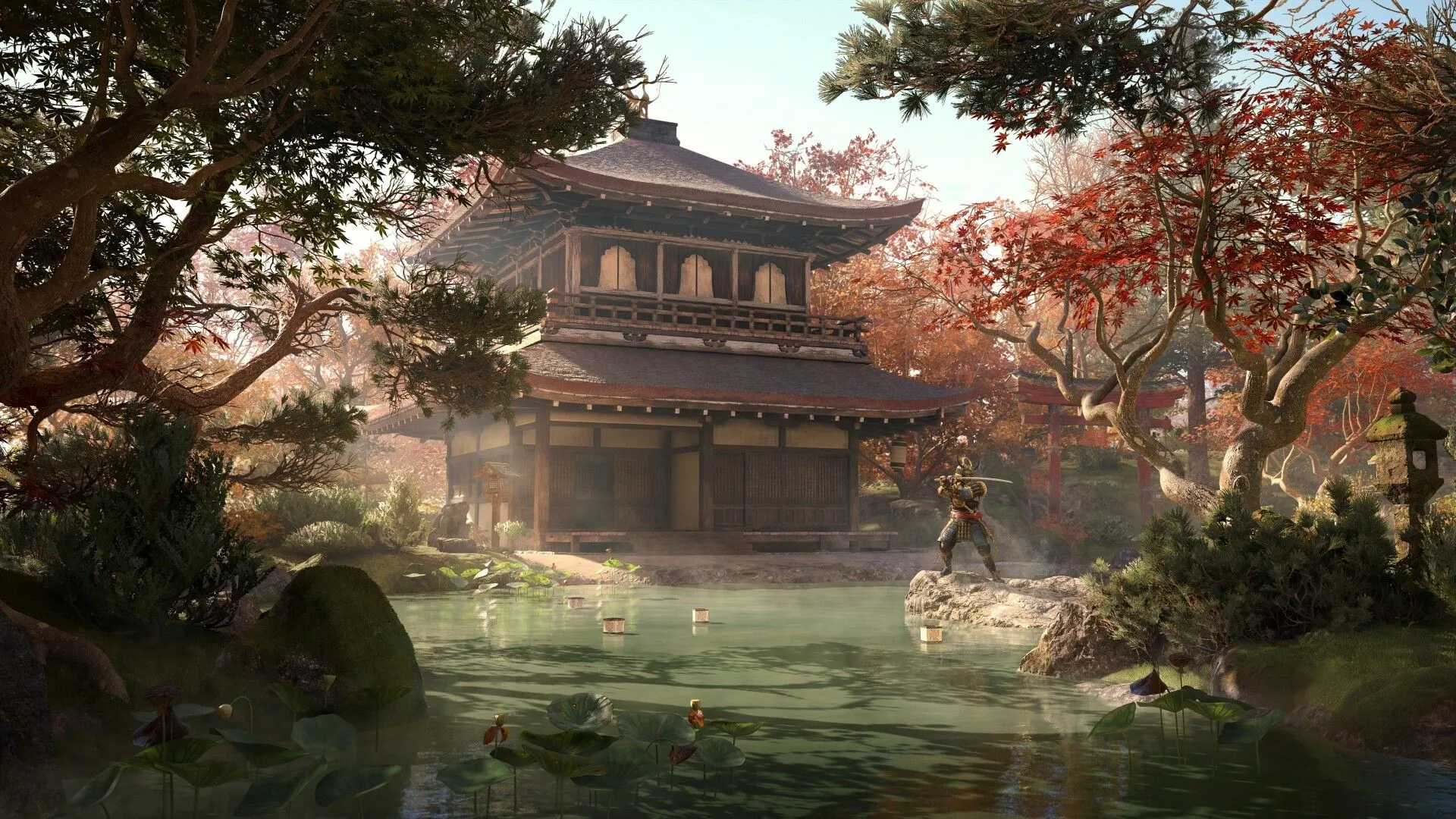 Một cảnh chiến đấu cận chiến trong Assassin's Creed Shadows