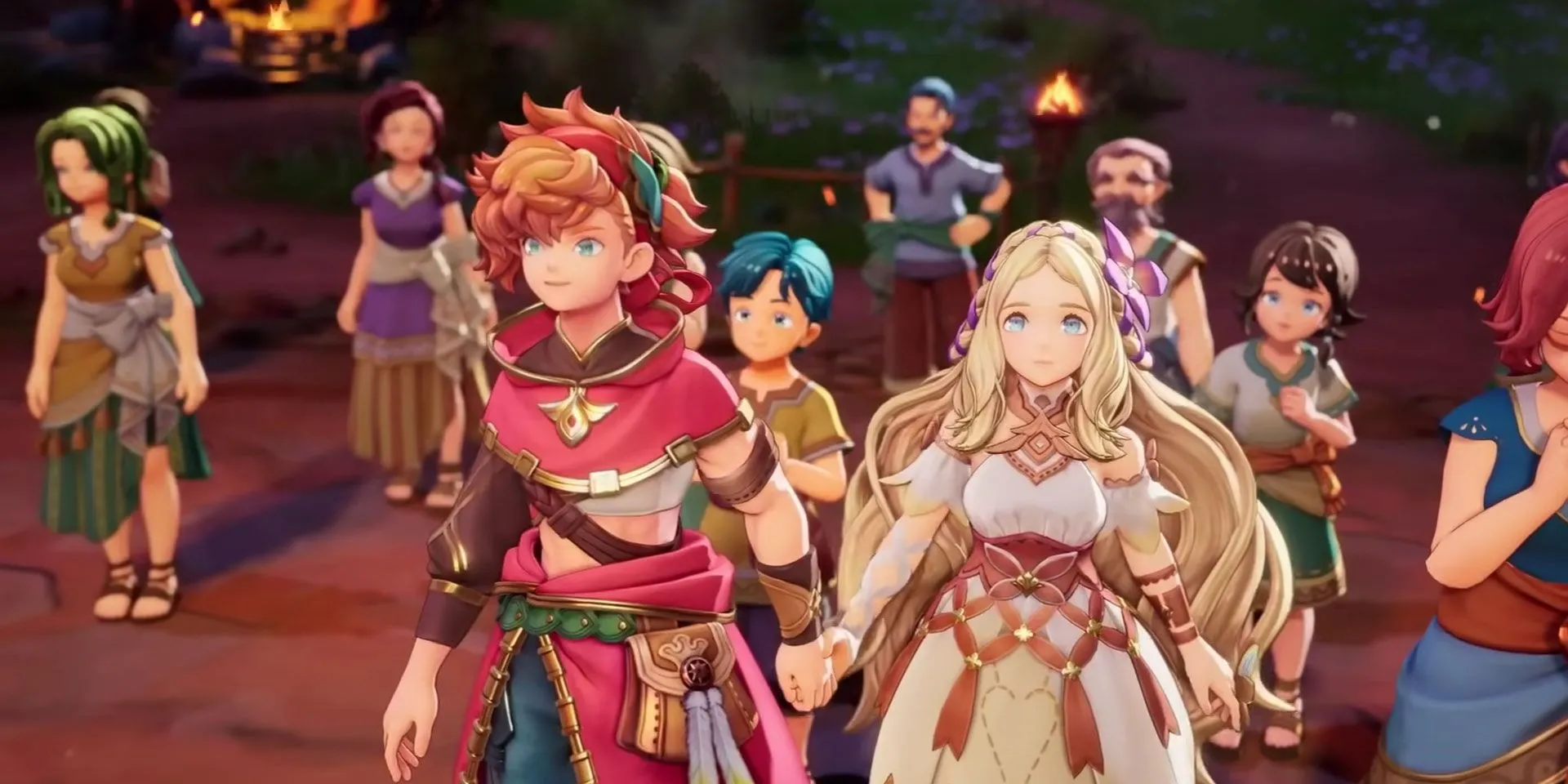 Một cảnh trong Visions of Mana, game JRPG hành động với thế giới mở rộng lớn