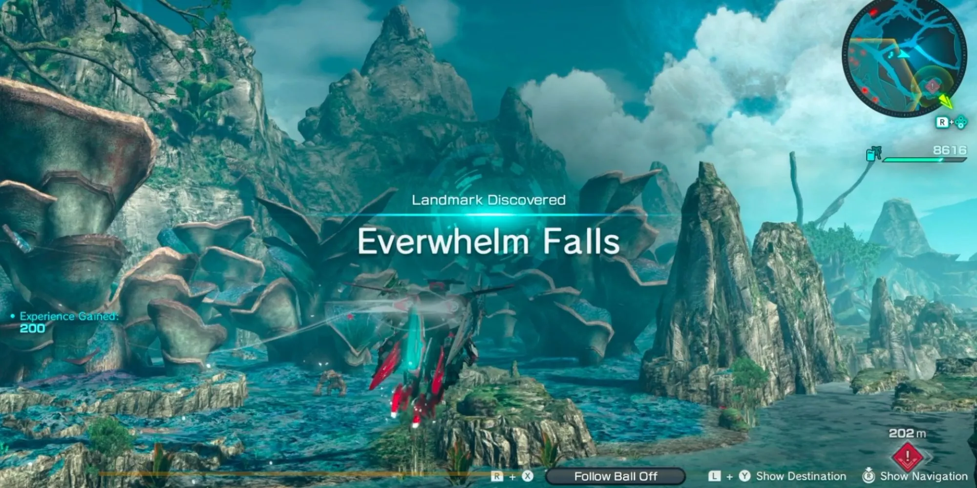 Một địa danh hùng vĩ trên hành tinh Mira trong Xenoblade Chronicles X