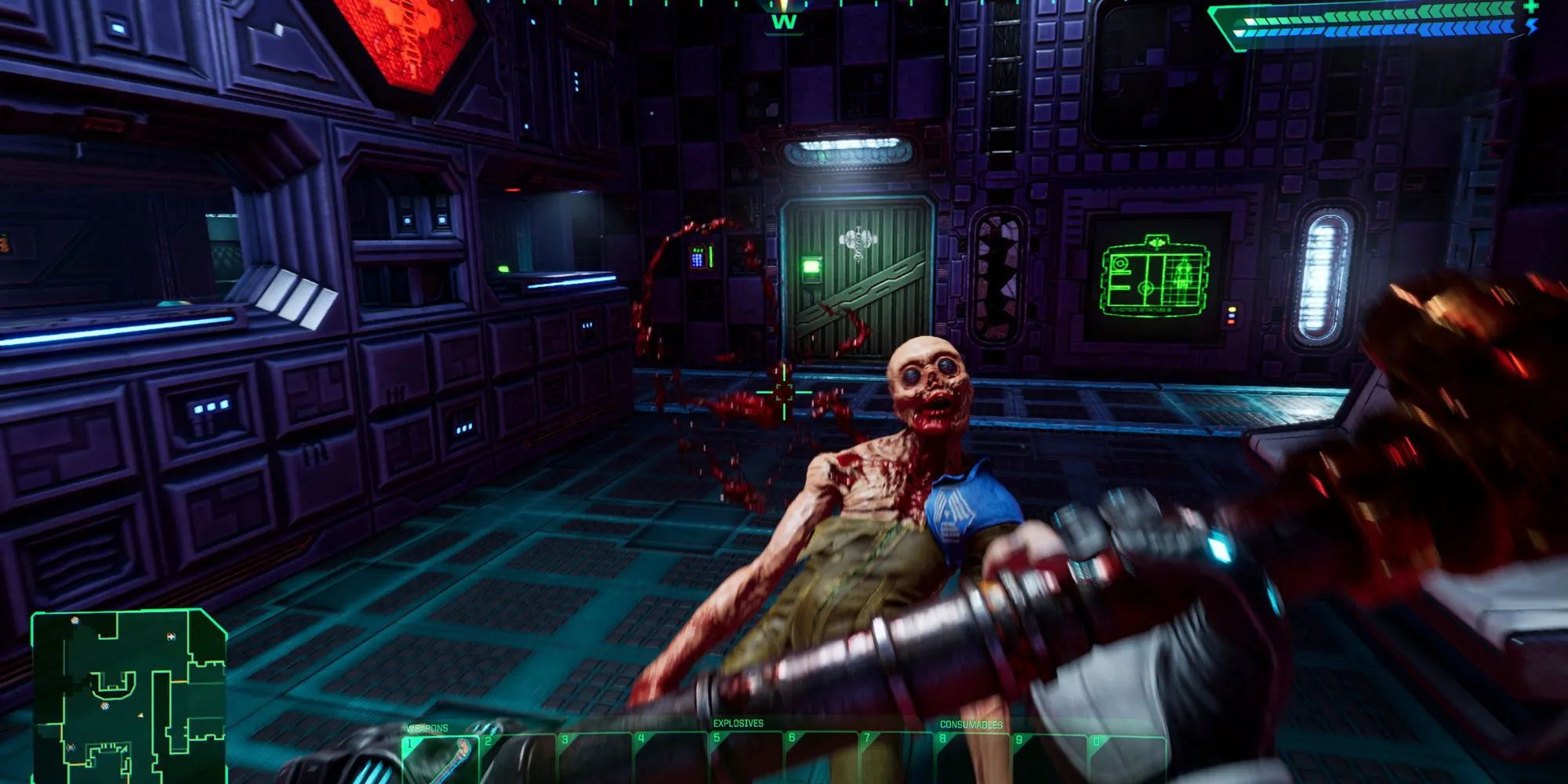 Một kẻ thù Grunt trong bản làm lại System Shock 2023