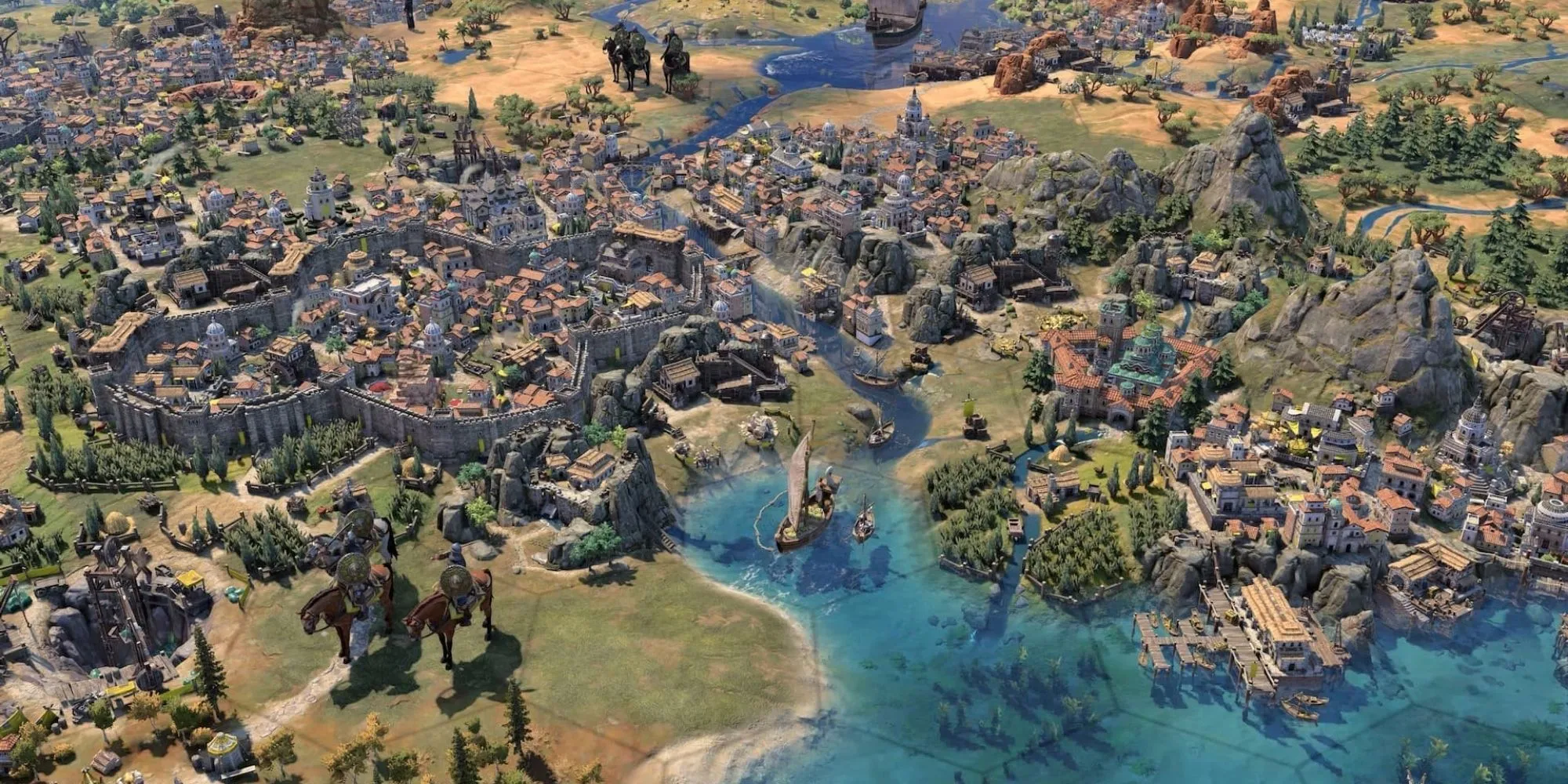 Một thành phố phát triển thịnh vượng trong Civilization 7, tâm điểm của những thay đổi cân bằng game