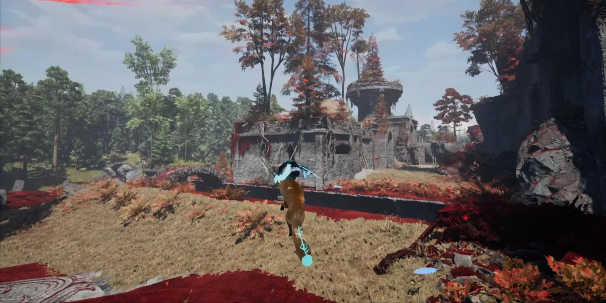 Nhân vật cáo trong Spirit of the North 2 di chuyển qua môi trường game, minh họa lối chơi khám phá