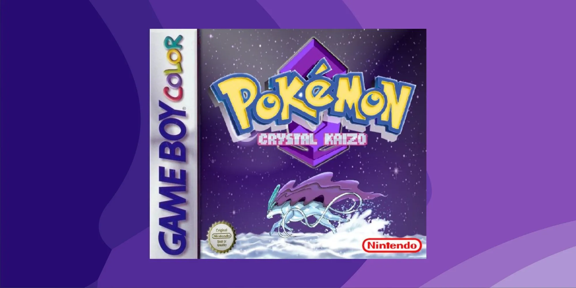 Nhân vật chính đối đầu với Suicune trong Pokémon Crystal Kaizo