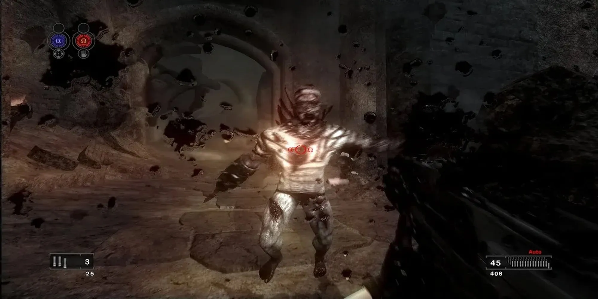 Nhân vật chính trong game kinh dị bắn súng Clive Barker's Jericho cho PS3