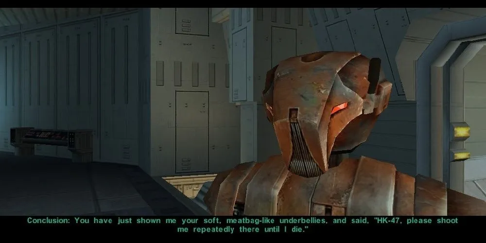 Nhân vật HK-47 trong game Star Wars: Knights of the Old Republic.
