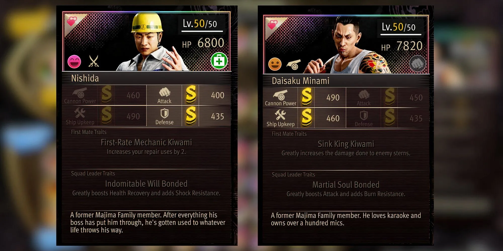 Nishida và Minami, bộ đôi trung thành của Majima trong Pirate Yakuza
