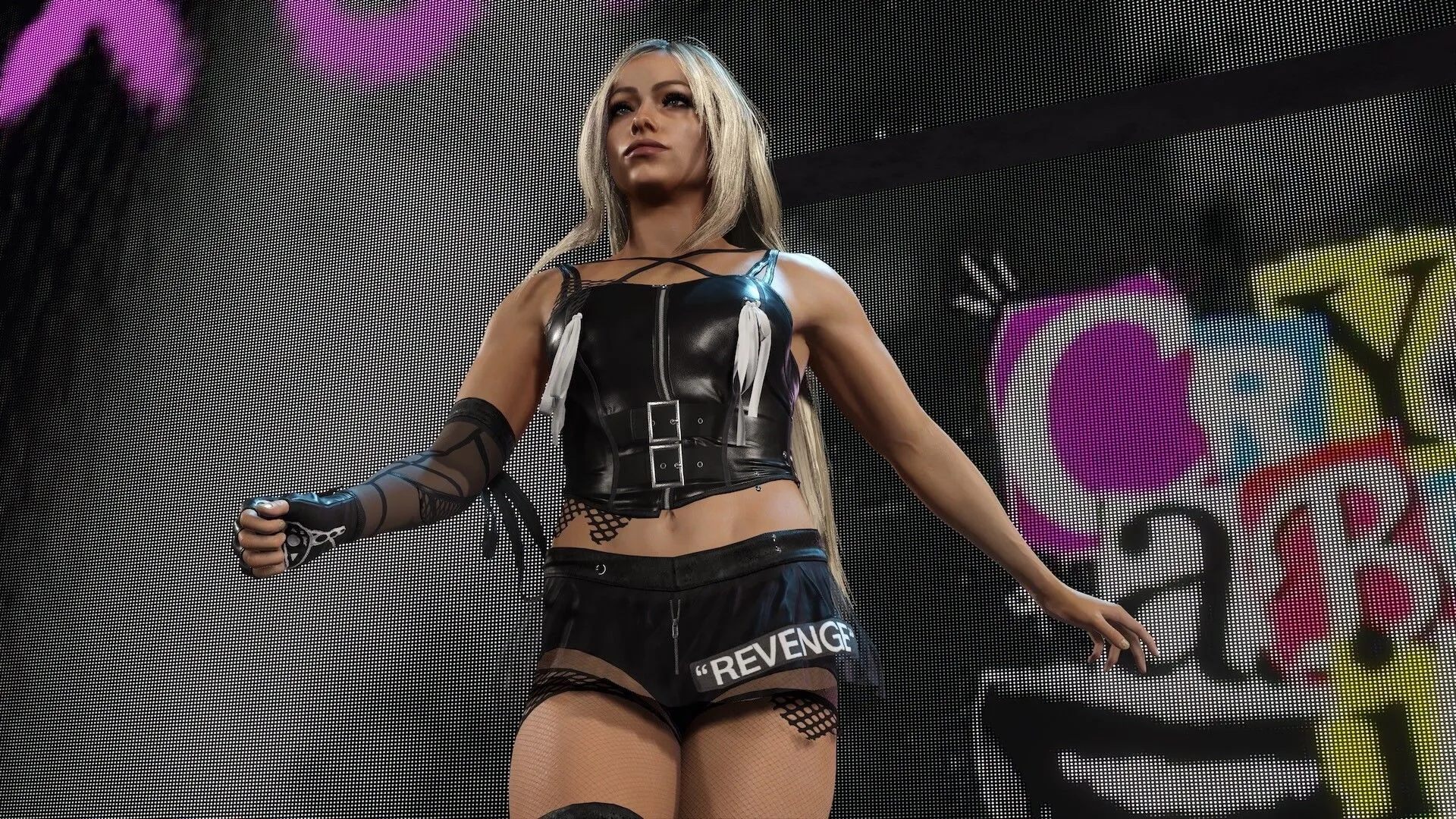 Sàn đấu và khán giả trong WWE 2K25