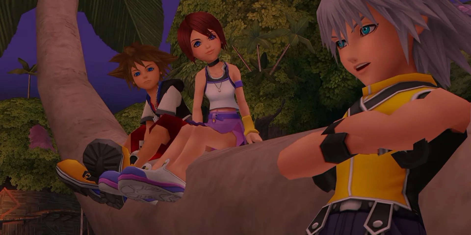 Sora, Kairi và Riku, những nhân vật chính trong Kingdom Hearts, series JRPG kết hợp thế giới Disney
