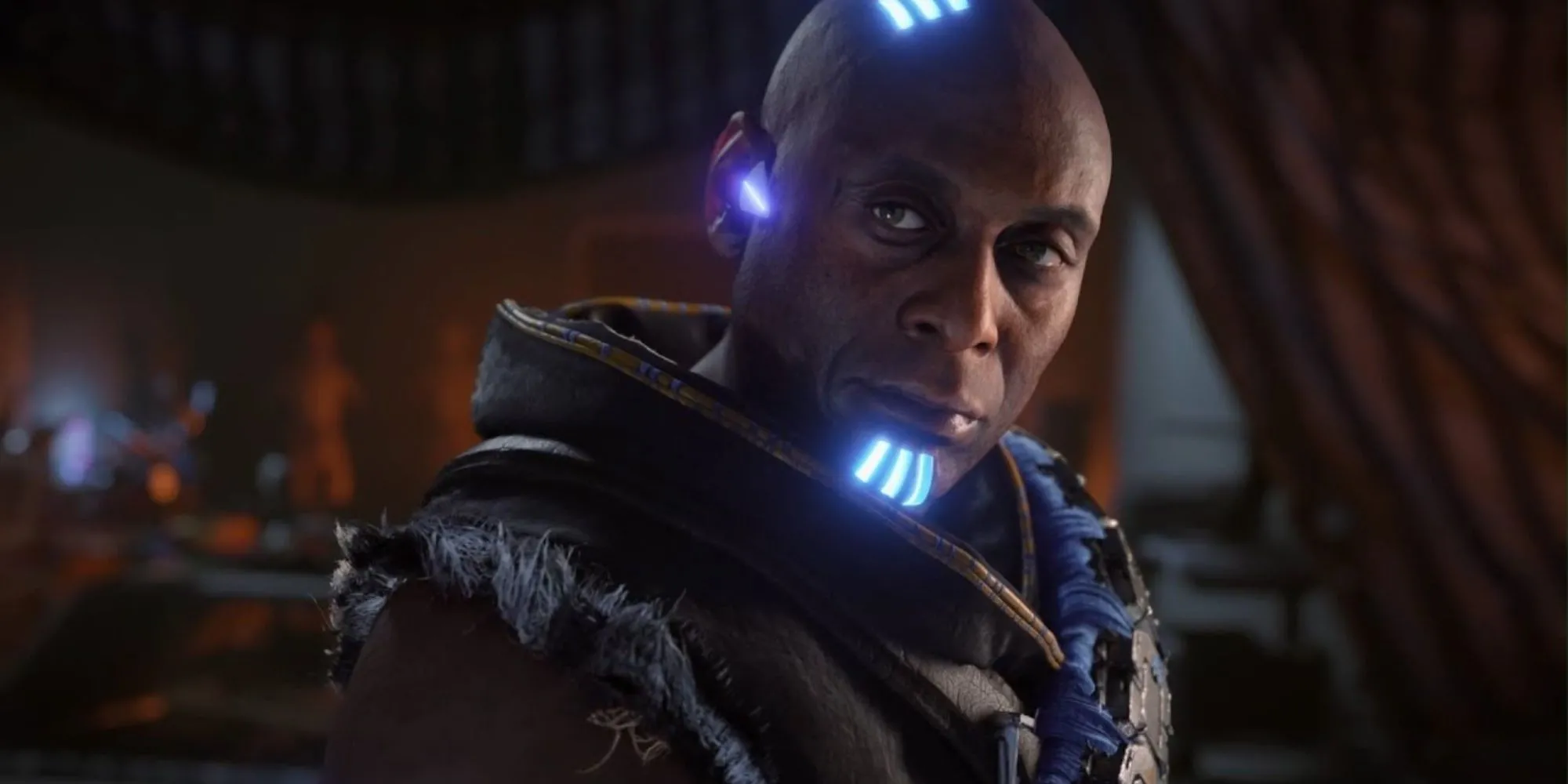 Sylens trong Horizon Zero Dawn với vẻ mặt bí ẩn và thâm trầm