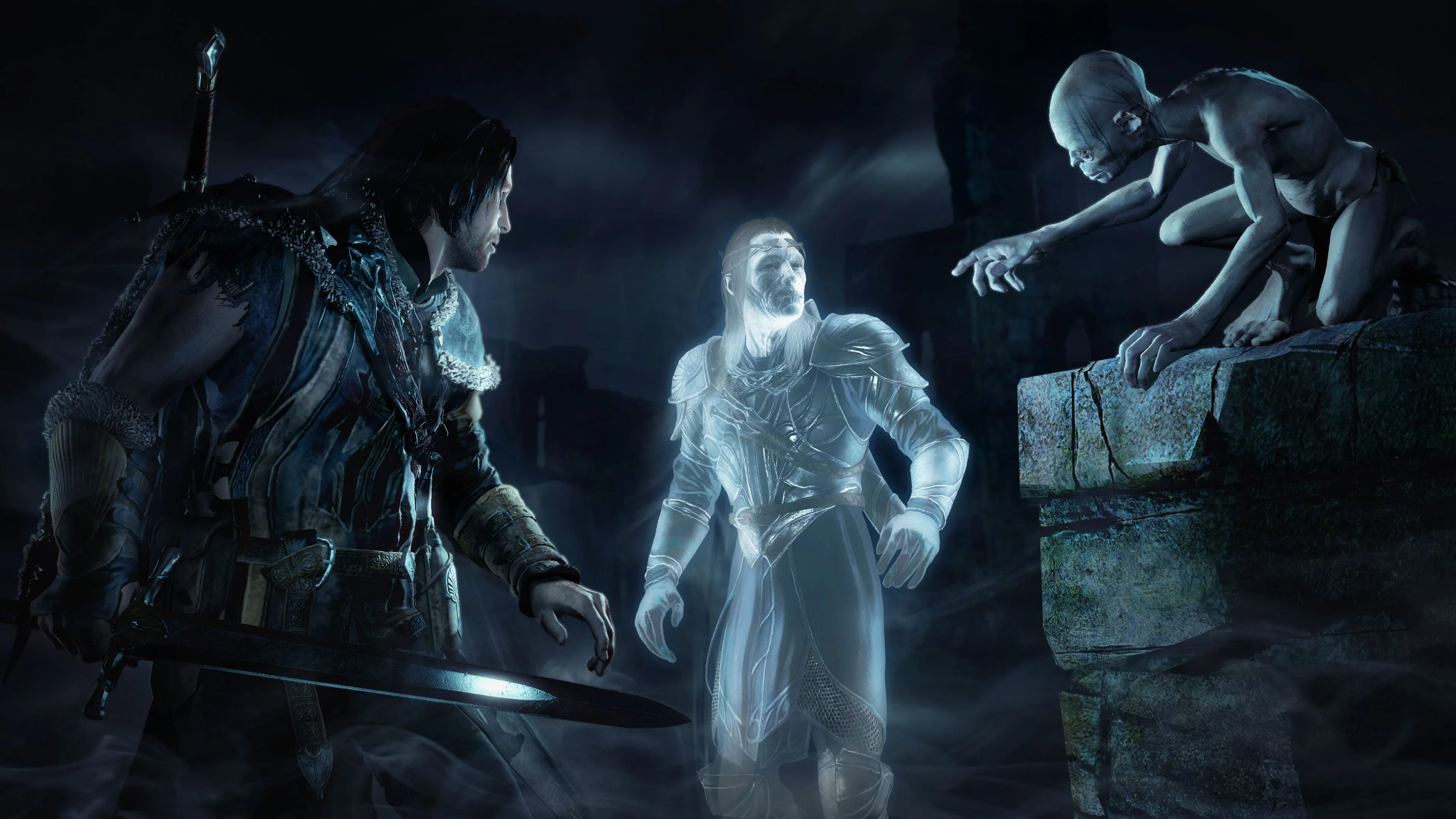 Talion, Celebrimbor và Gollum trong Middle-earth Shadow of Mordor