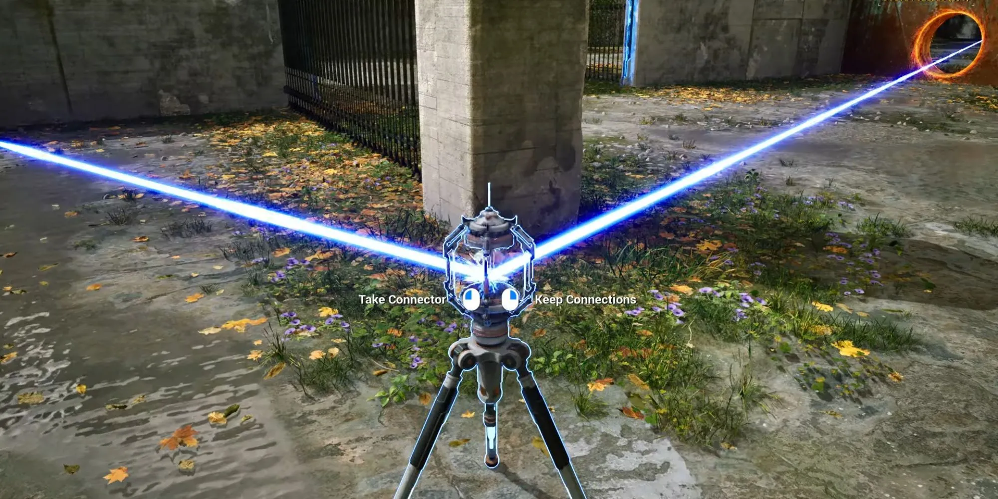The Talos Principle 2 với cảnh quan Eye of the Needle, mặt trời xanh và tia laser