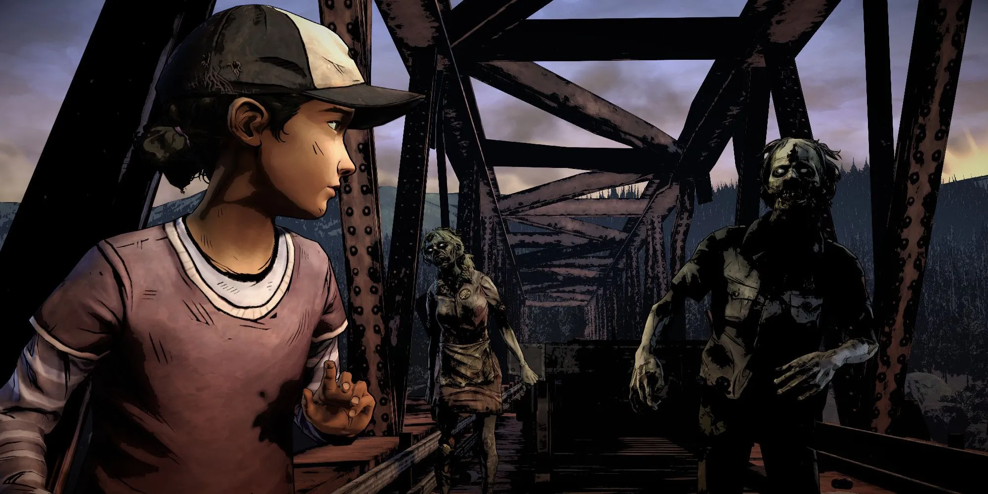The Walking Dead The Tell Tale Definitive Series Clementine confronting zombies