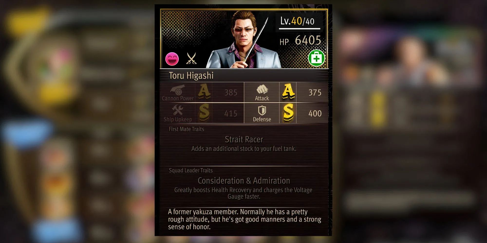 Toru Higashi, thuyền viên hỗ trợ trong Pirate Yakuza