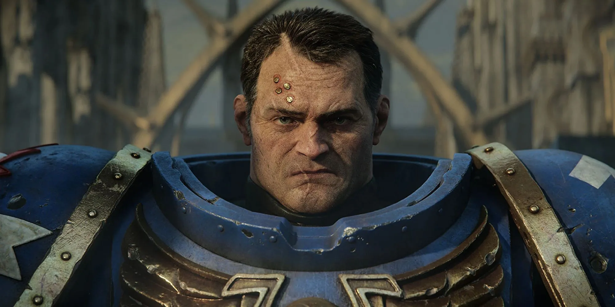 Trung úy Demetrian Titus, một Space Marine của Ultramarines