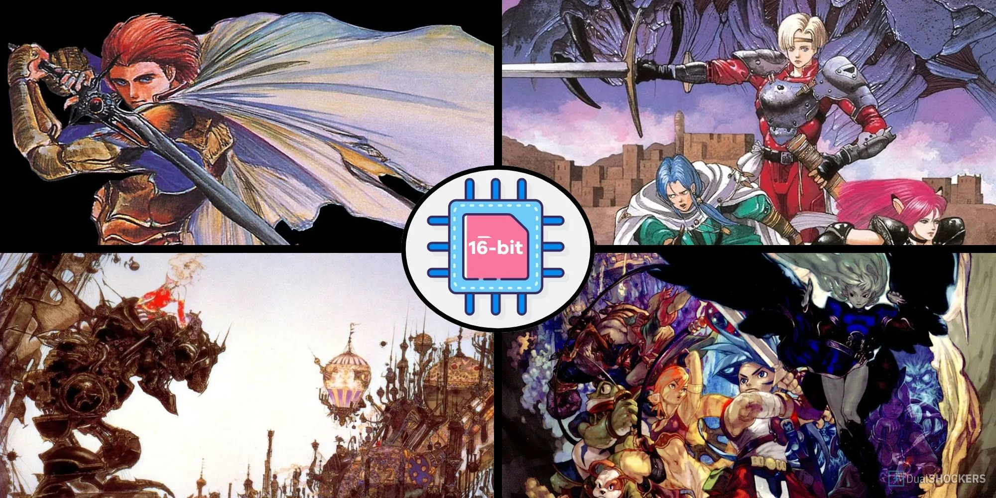 Tuyển tập các tựa game JRPG kinh điển thời 16-bit, bao gồm Chrono Trigger