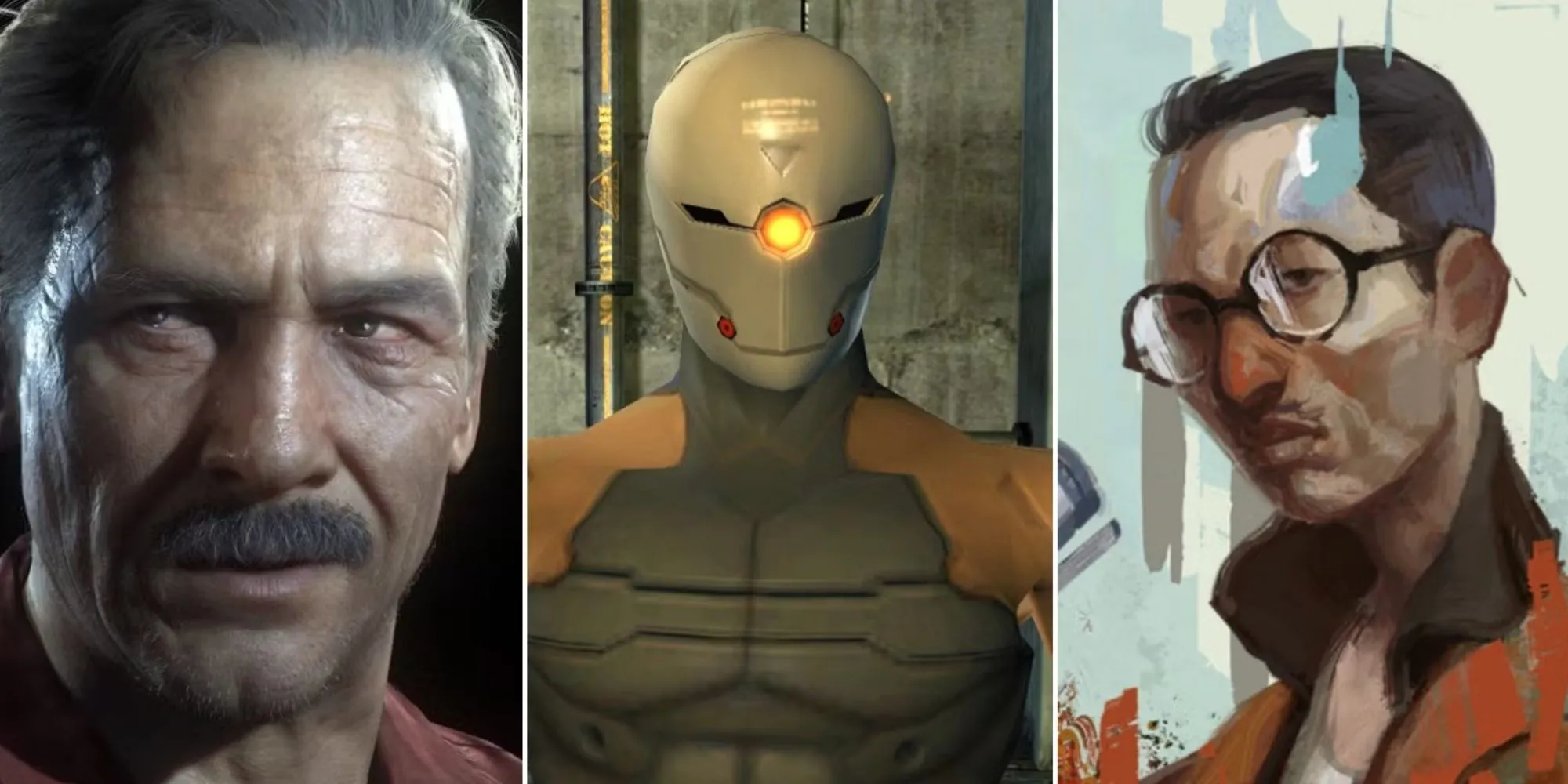 Tuyển tập một số NPC biểu tượng xứng đáng có game riêng: Victor Sullivan từ Uncharted, Gray Fox từ Metal Gear, và Kim Kitsuragi từ Disco Elysium