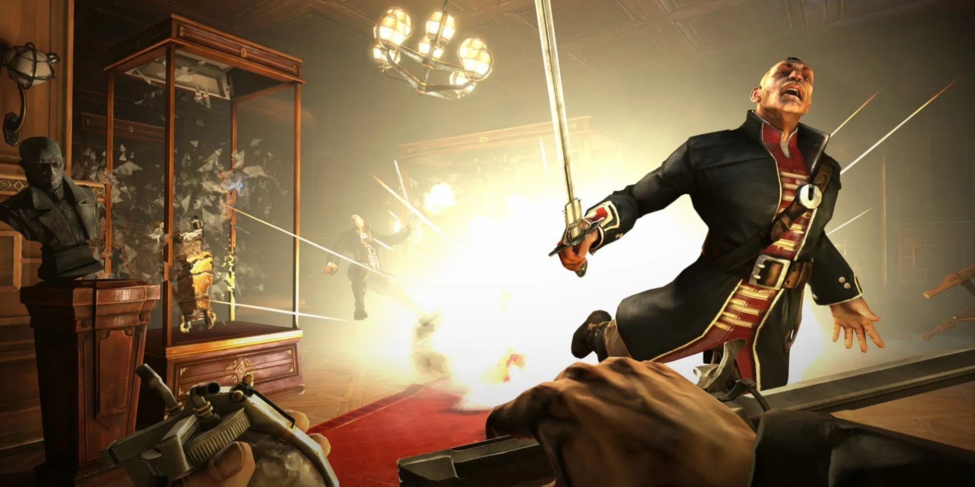 Vụ nổ lớn trong một phân cảnh hành động của Dishonored