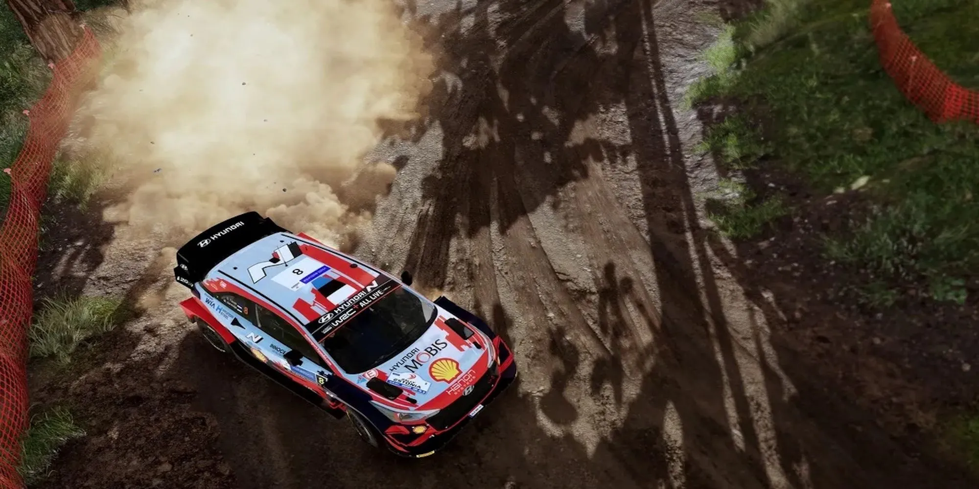 Xe đua rally WRC 10 vượt địa hình hiểm trở