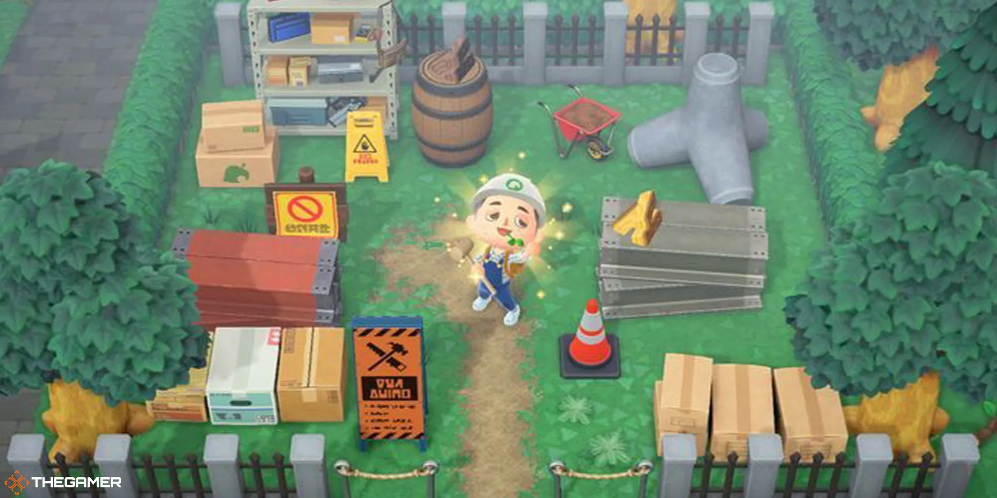 Khu vực xây dựng gần sân bay trong Animal Crossing New Horizons