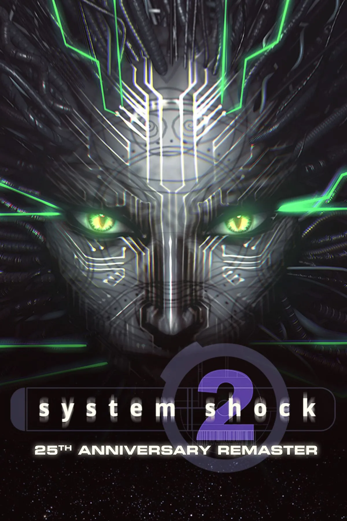 Ảnh bìa chính thức của System Shock 2: 25th Anniversary Remaster.