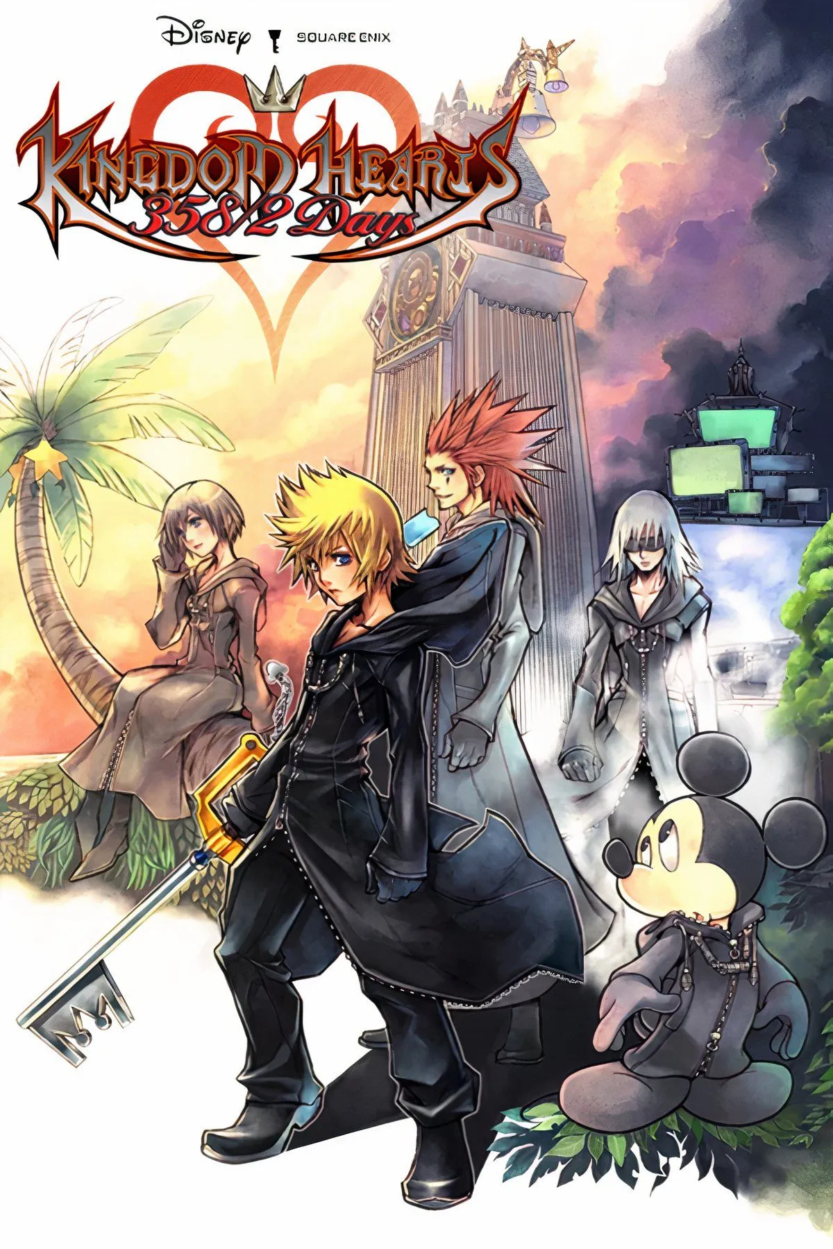 Ba nhân vật Roxas, Axel và Xion trong Kingdom Hearts 358/2 Days.