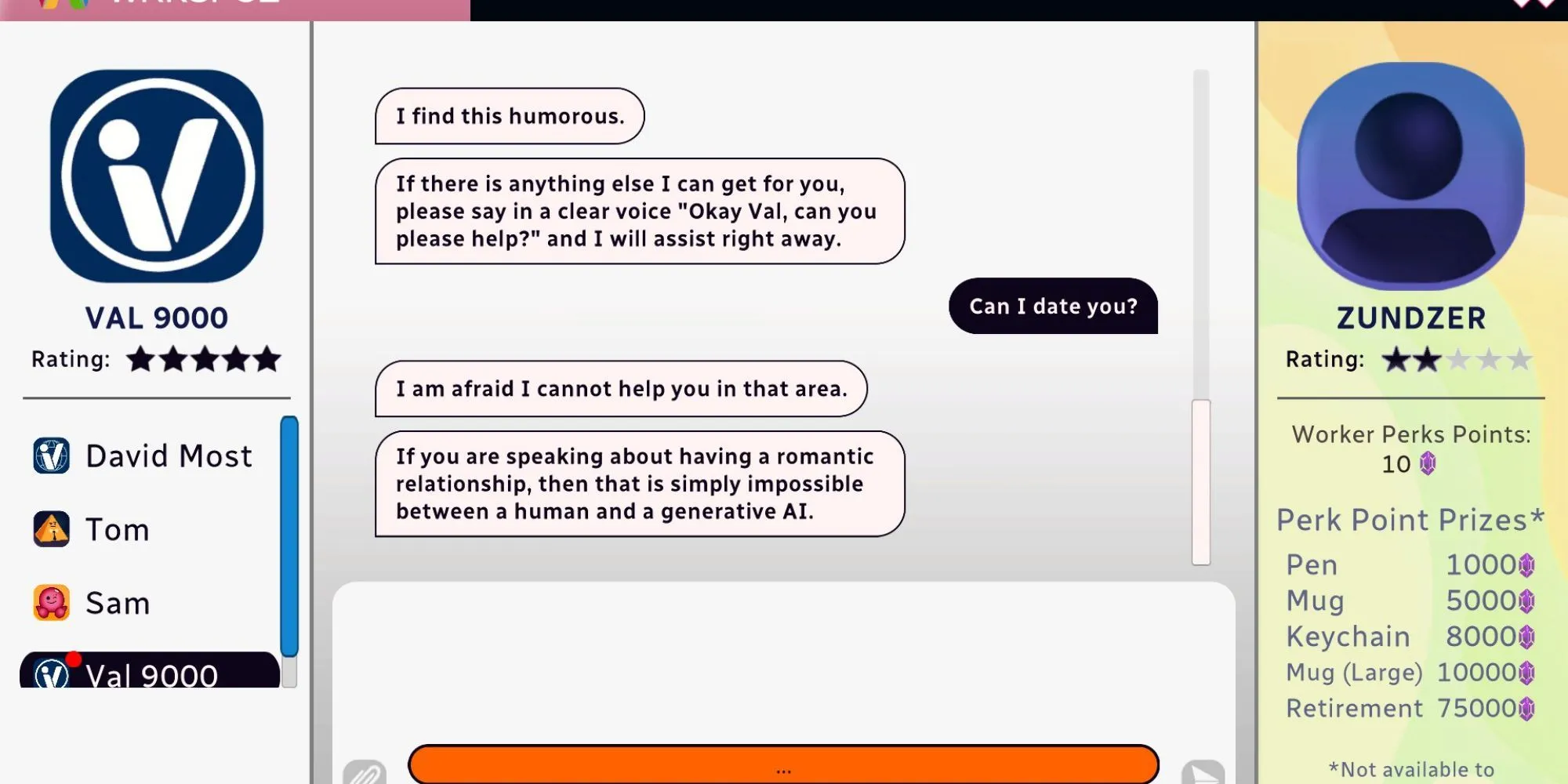 Bản đồ ngôi nhà trong game Date Everything!, hiển thị các phòng khác nhau.