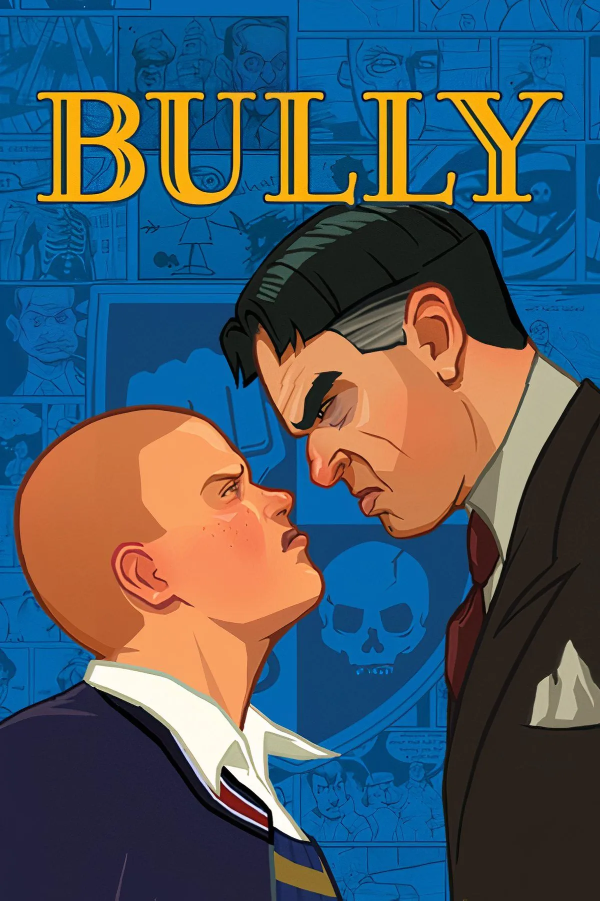 Bìa game Bully của Rockstar, nơi người chơi hóa thân thành Jimmy Hopkins trong môi trường học đường.