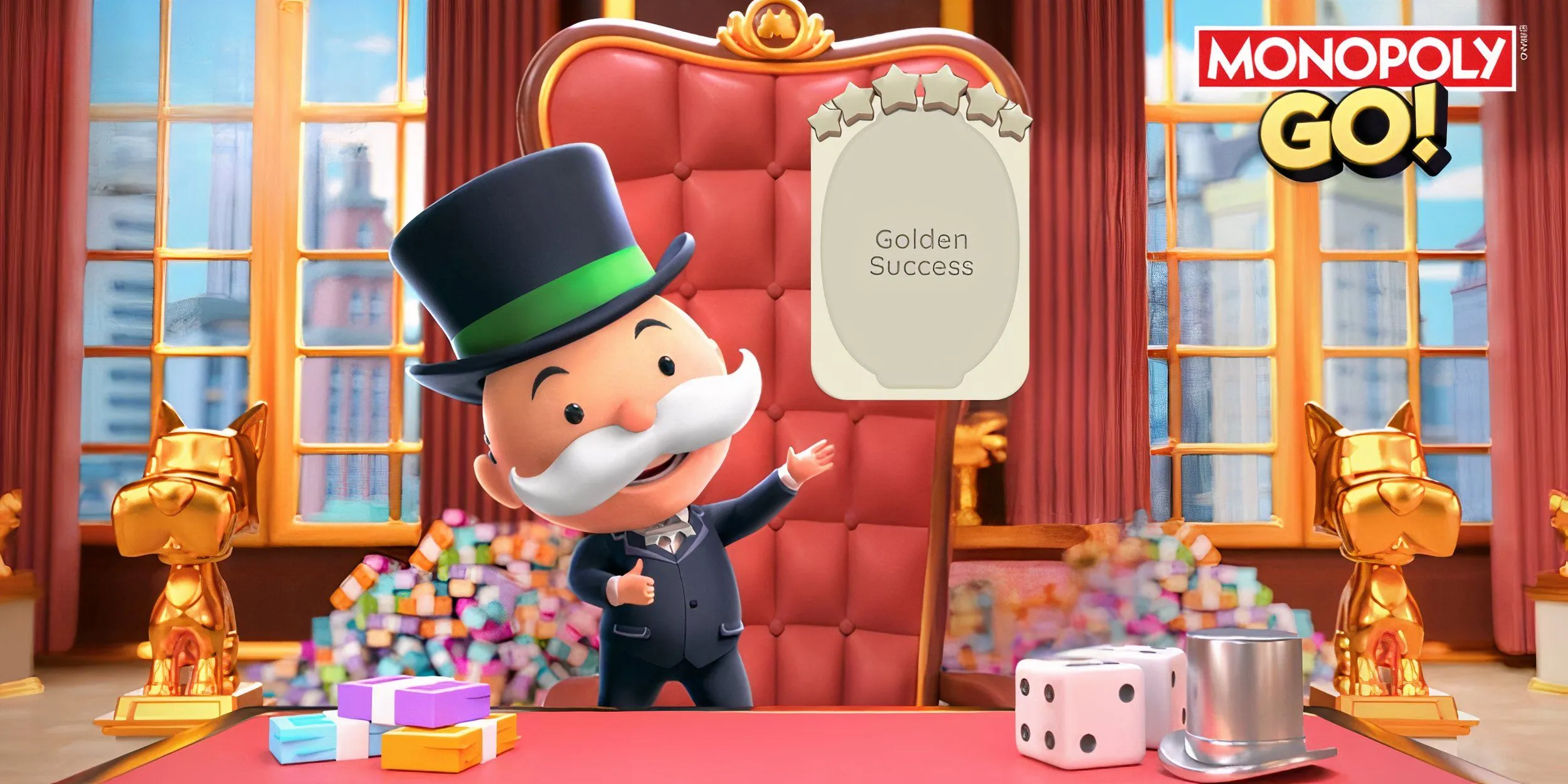 Bộ sưu tập nhãn dán 6 sao cực hiếm trong game Monopoly GO, minh họa độ quý giá của các sticker này
