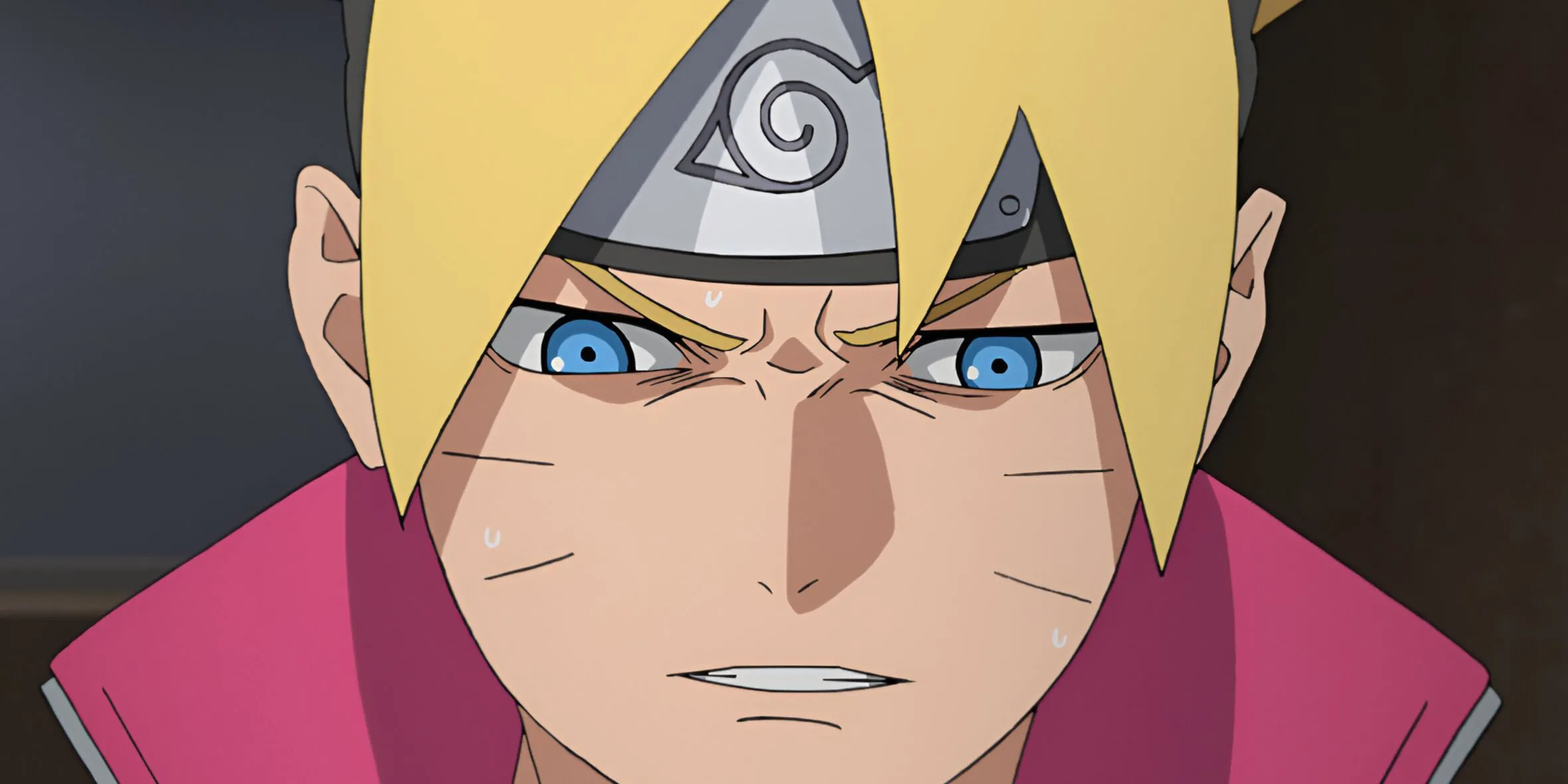 Boruto Uzumaki với vẻ mặt suy tư, gánh vác sứ mệnh vượt qua cái bóng của Naruto.