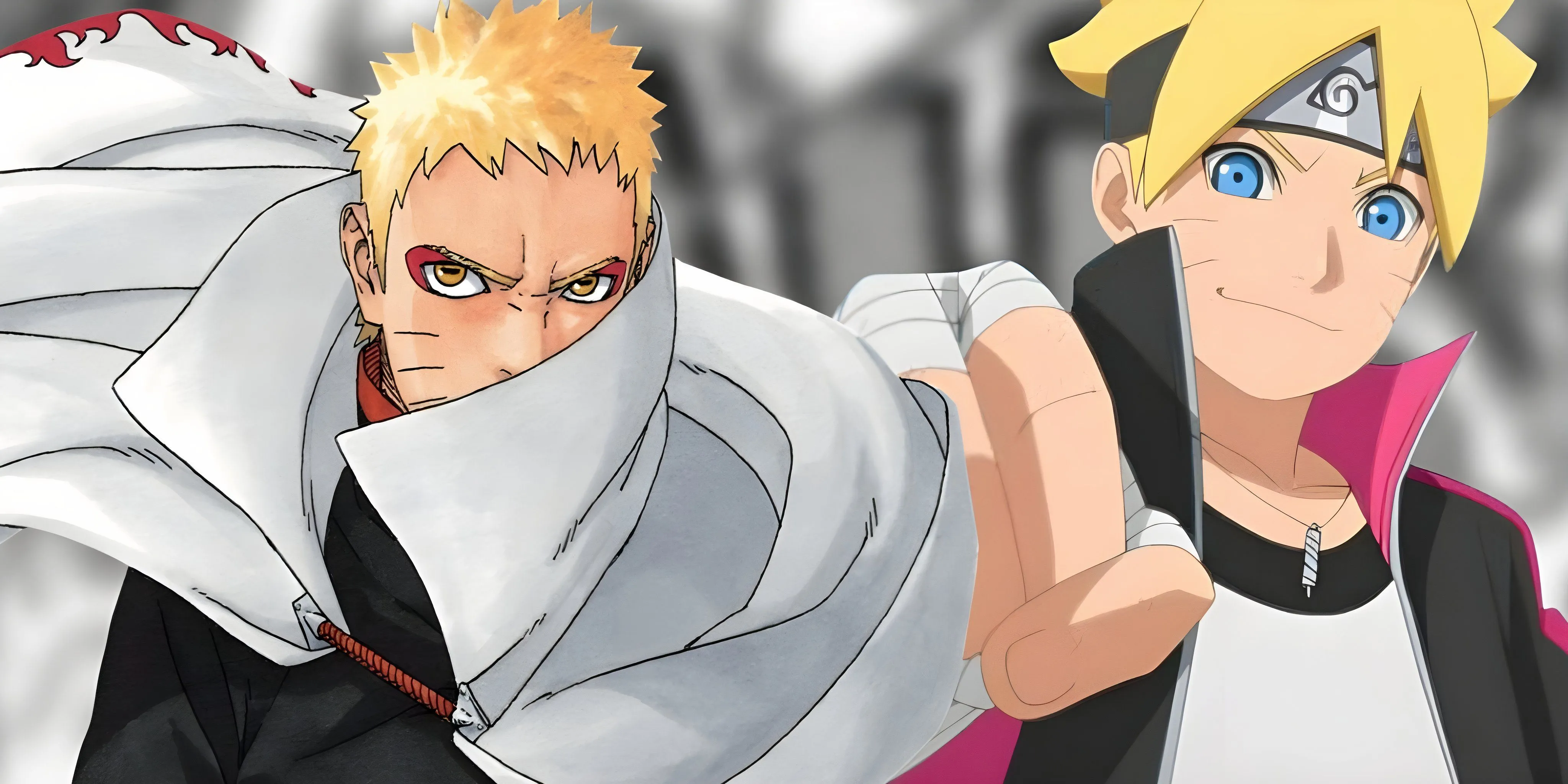 Boruto và Naruto Uzumaki, hai thế hệ nhẫn giả với số phận riêng biệt.