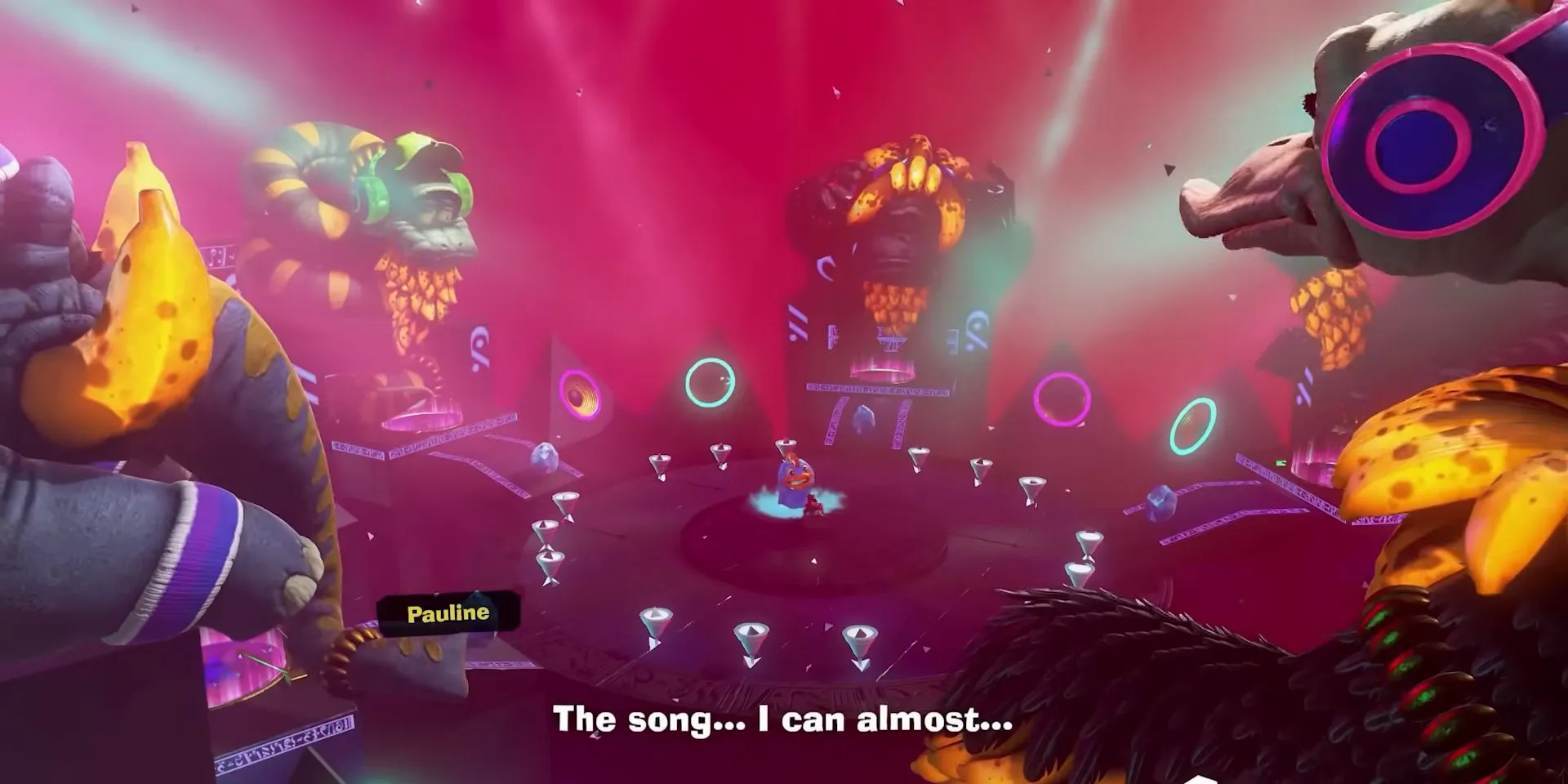 Các Elder trong Donkey Kong Bananza chuẩn bị cho các buổi diễn tập thử thách, nơi game thủ cần thu thập Banandium Gems để mở khóa.