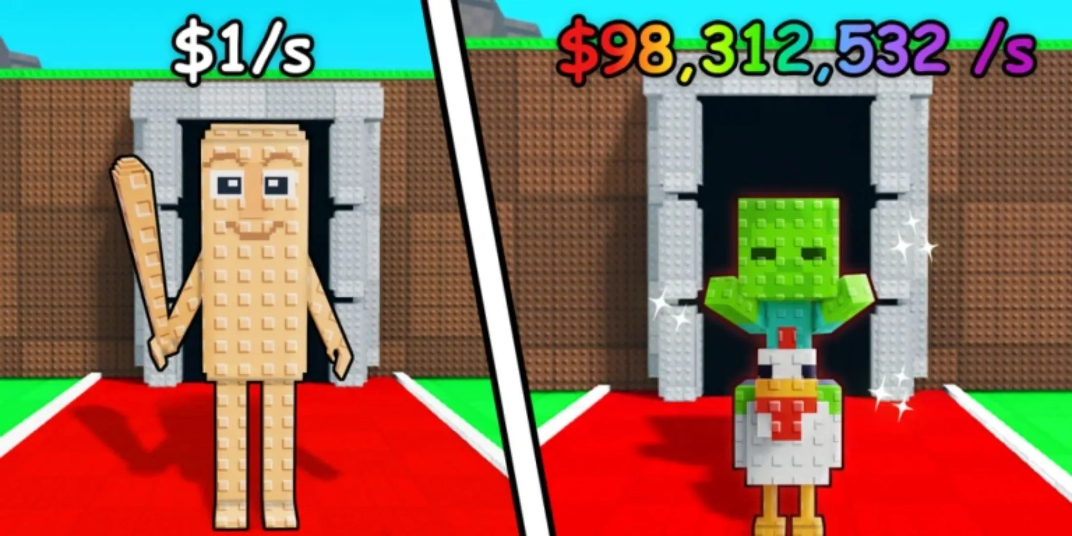 Các nhân vật meme đa dạng trong thế giới Steal a Meme của Roblox