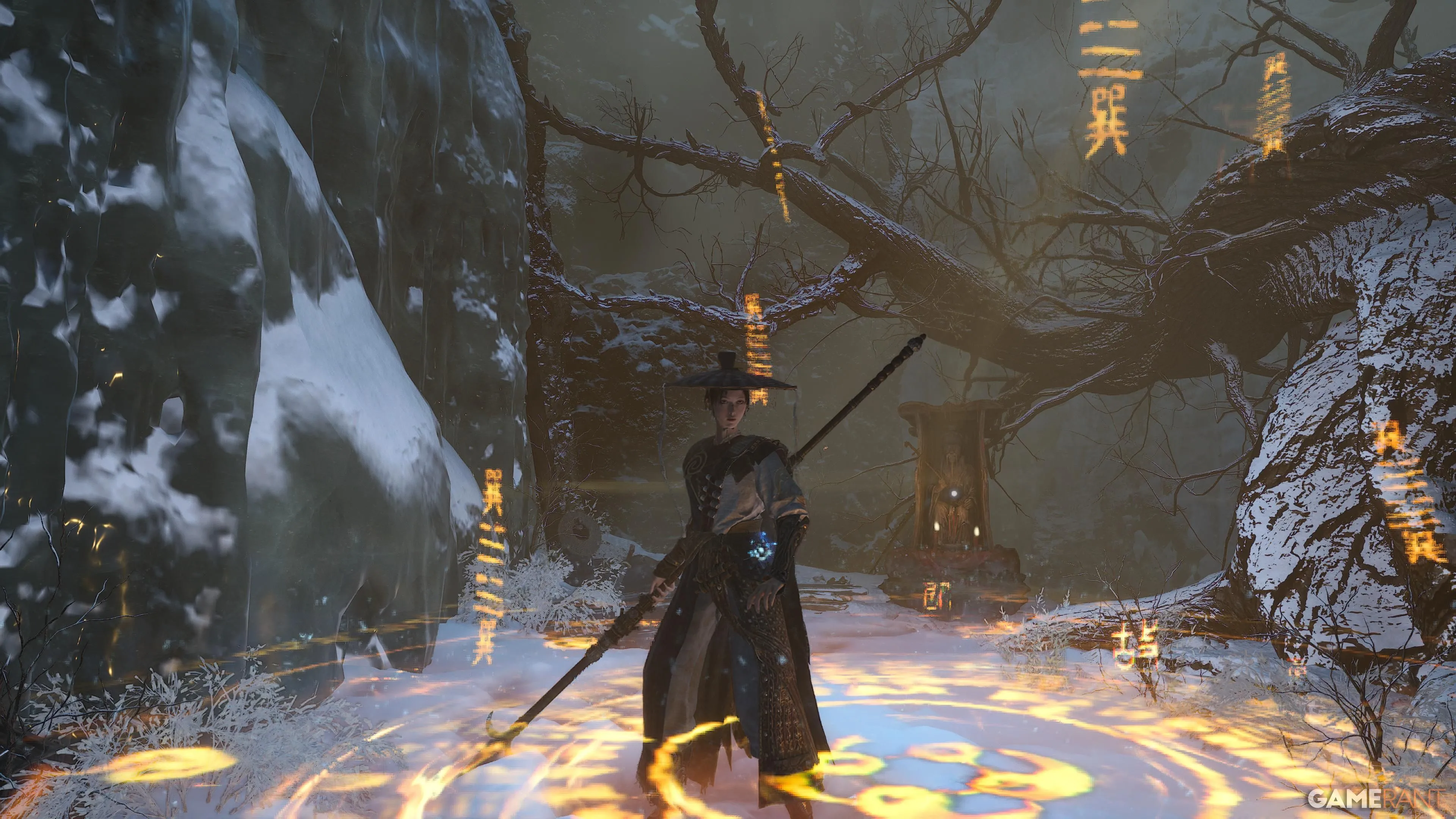 Cánh cửa bí ẩn thứ hai trong Wuchang Fallen Feathers tại khu vực Hillswatch, nơi người chơi phải đưa ra lựa chọn định mệnh.