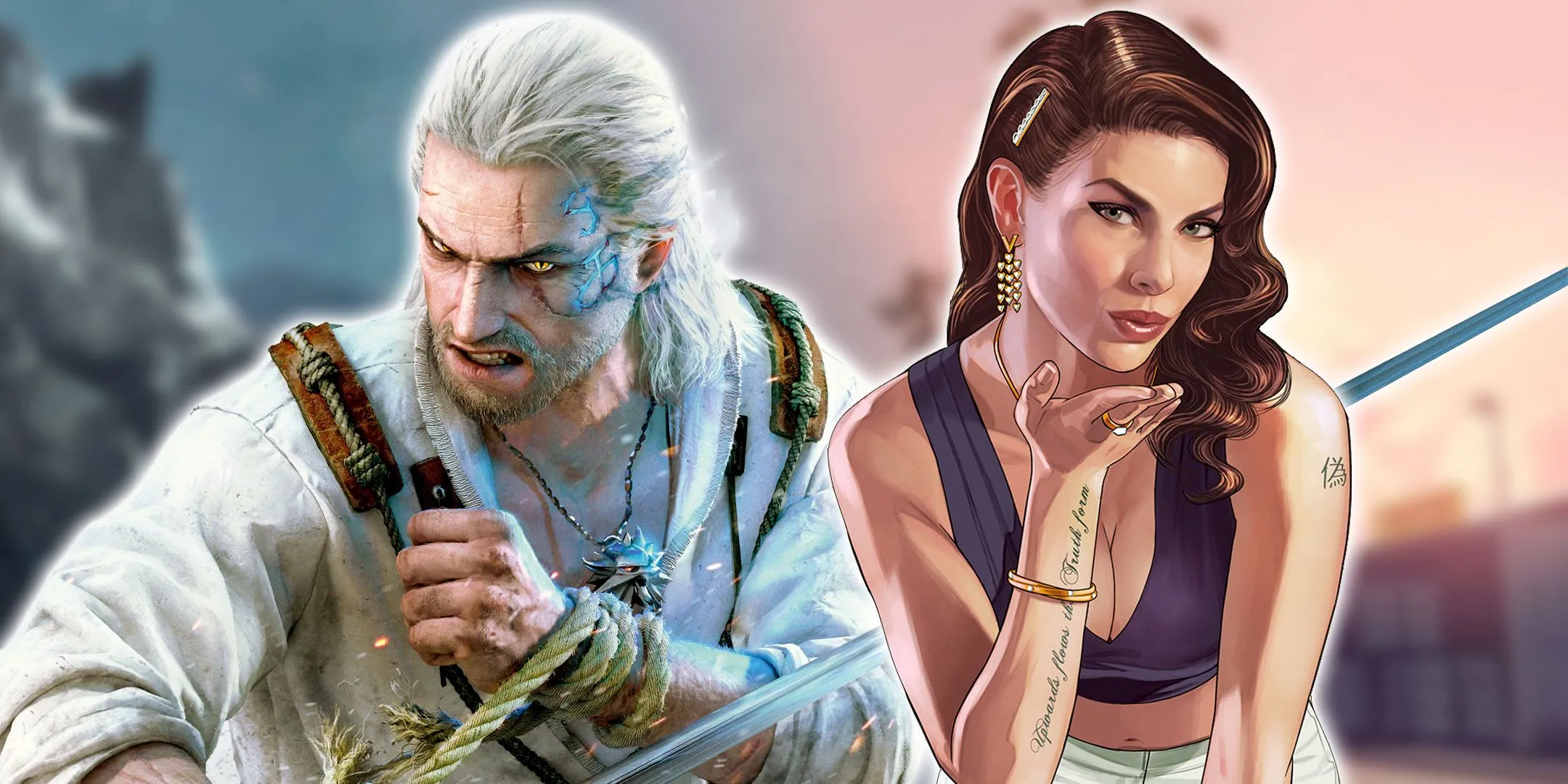 Cảnh đẹp thiên nhiên hùng vĩ trong Ghost of Tsushima với hồ nước và núi non