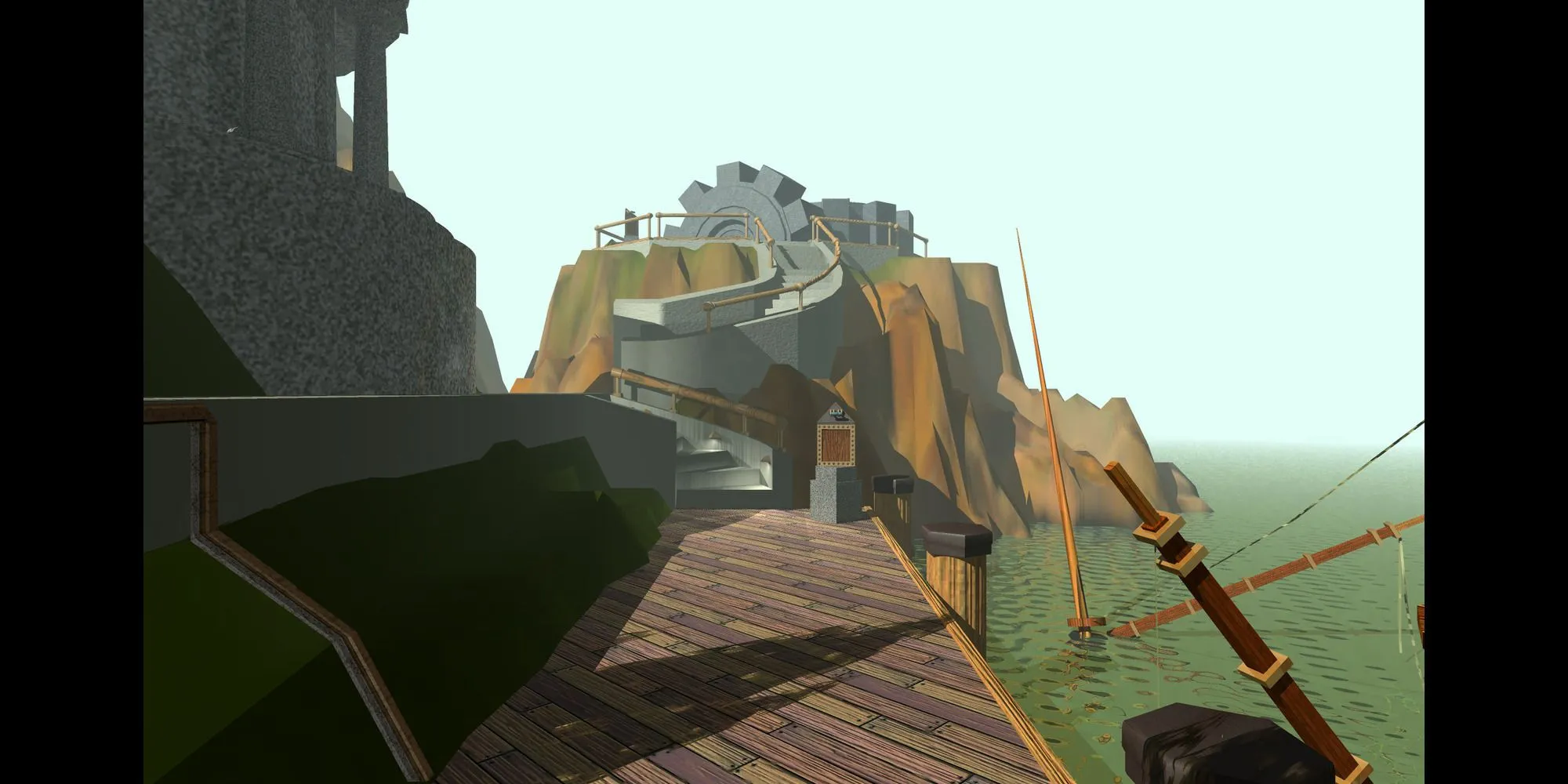 Cảnh quan chân thực trong game giải đố phiêu lưu Myst (1993)