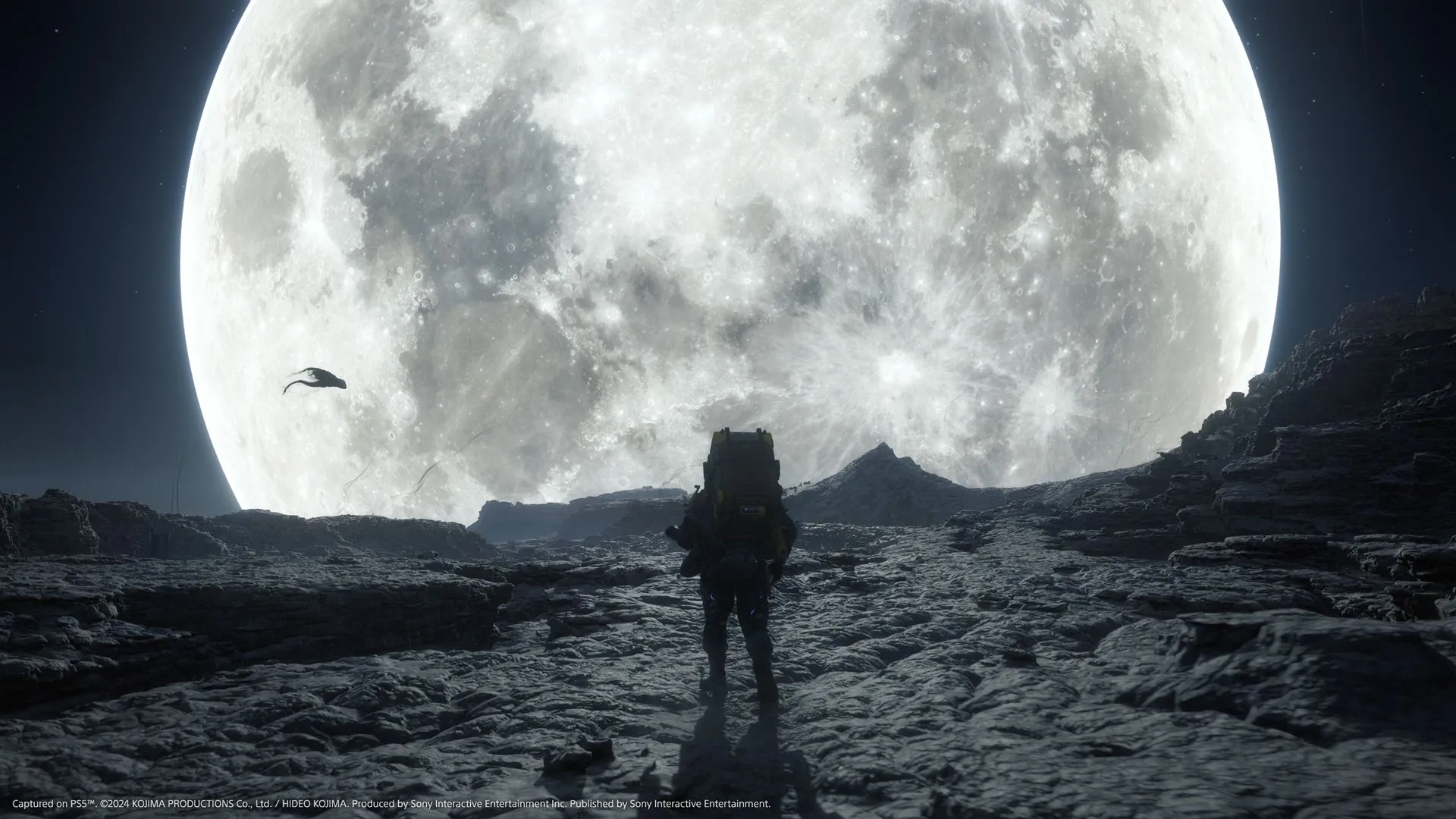 Cảnh thể hiện hệ thống xây dựng hoặc tương tác cộng đồng (Strand system) trong Death Stranding 2.
